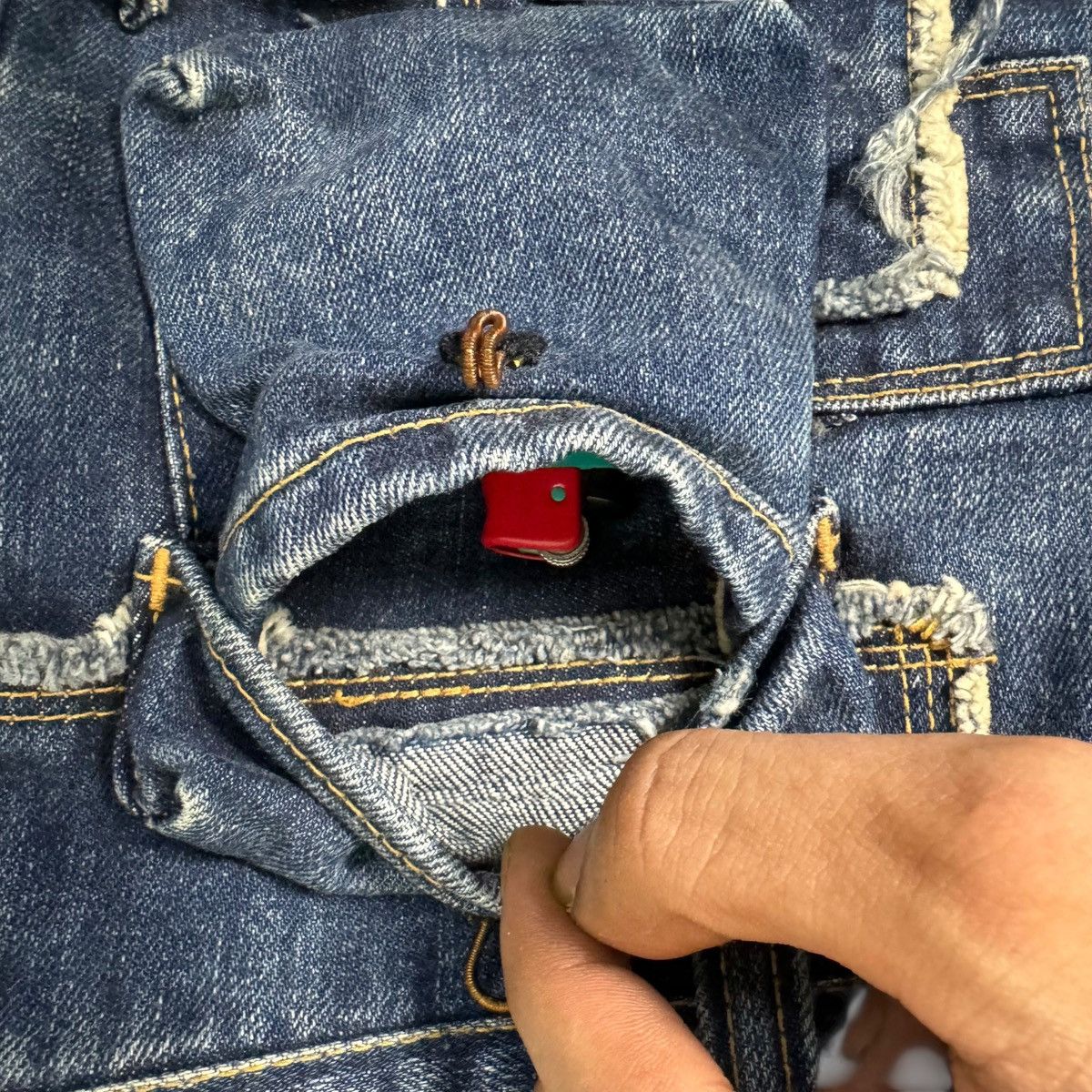 Issey Miyake Sunao Kuwahara Issey Miyake Multi Pocket Denim Short Size US 32 / EU 48 - 8 Thumbnail