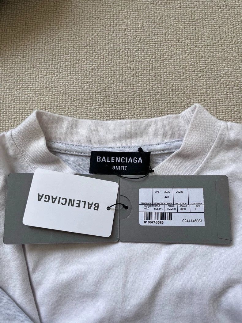Balenciaga Balenciaga Embroidered Logo Short Sleeve T-Shirt-2506 Size US S / EU 44-46 / 1 - 6 Thumbnail