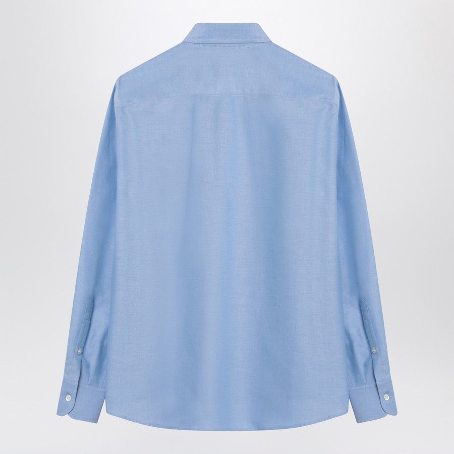 Valentino o1d2blof1025 Cotton Button-down Shirt in Light Blue Size US L / EU 52-54 / 3 - 2 Thumbnail