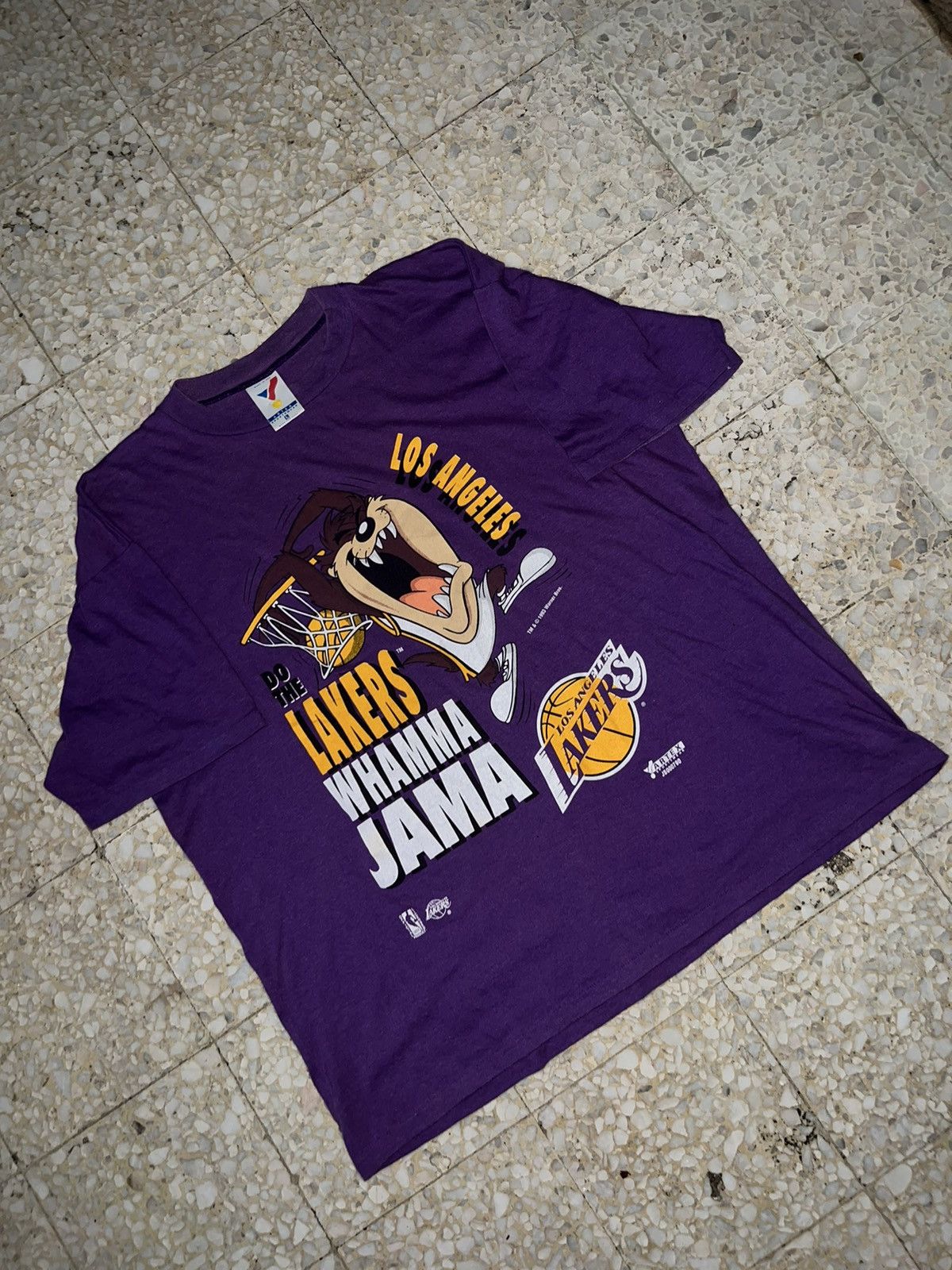 Other vintage 1993 Los Angeles Lakers DO THE LAKERS WHAMMA JAMA Size US XL / EU 56 / 4 - 6 Thumbnail