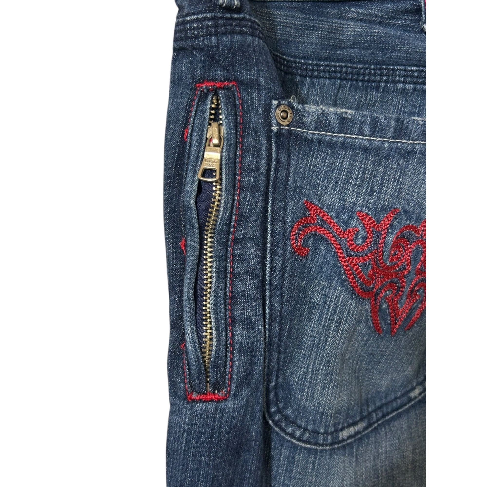 Dickies Vintage Y2K Dickies Tykes Denim Button Fly Jeans Red Stitch Size US 36 / EU 52 - 5 Thumbnail