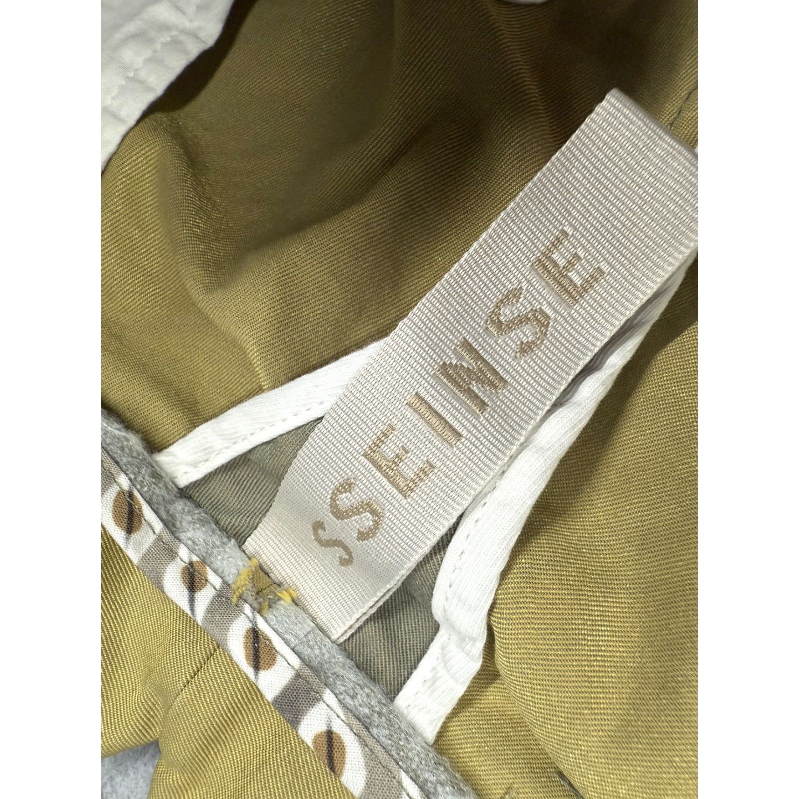 Vintage SSEINSE Shorts Mens 52 Chino Zipper Pocket Pleated 8in Inseam Regular Casual Khaki Green PB1253SS Mens Size US 36 / EU 52 - 2 Thumbnail