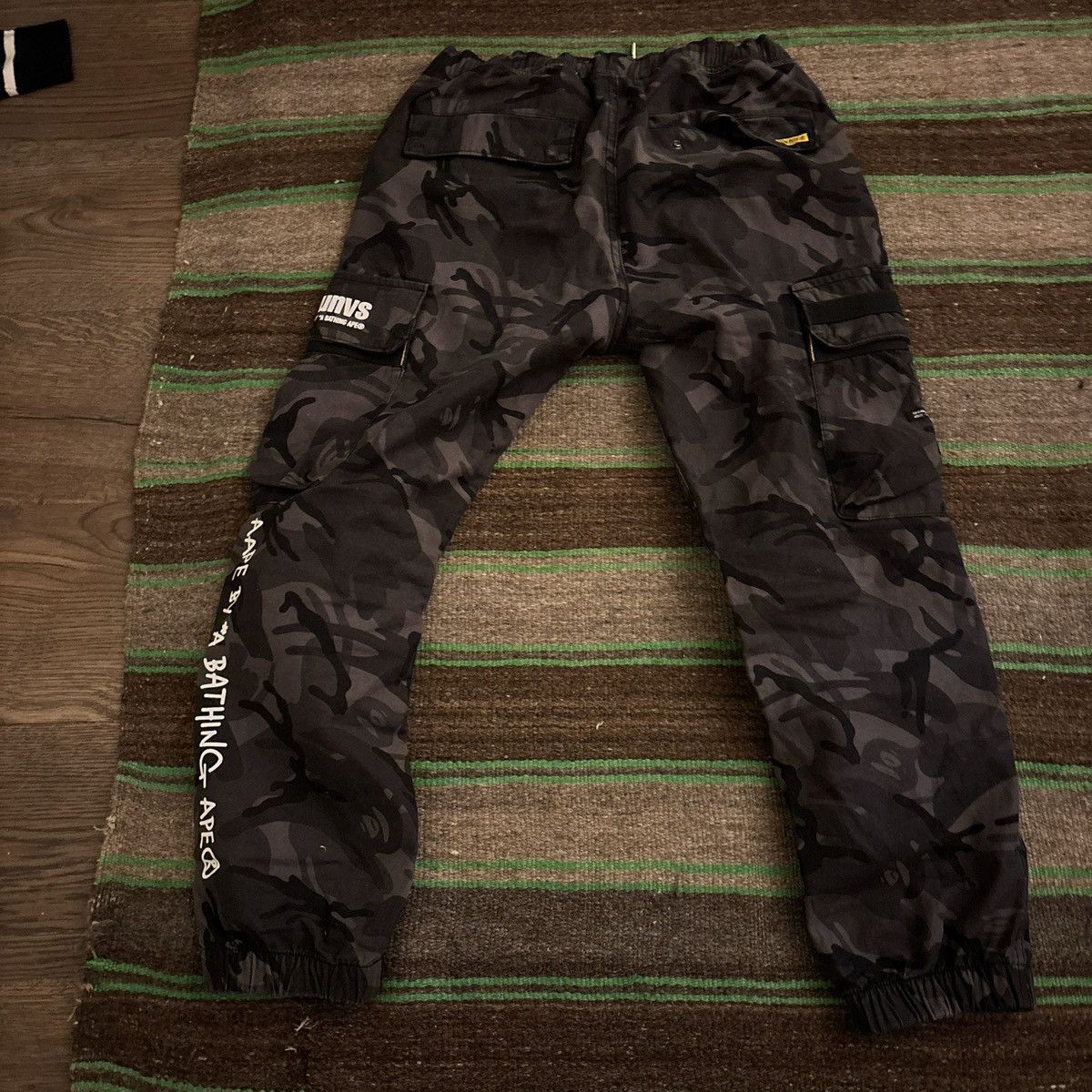 Aape *NEGOTIABLE* Camo black bape pants Size US 28 / EU 44 - 1 Thumbnail