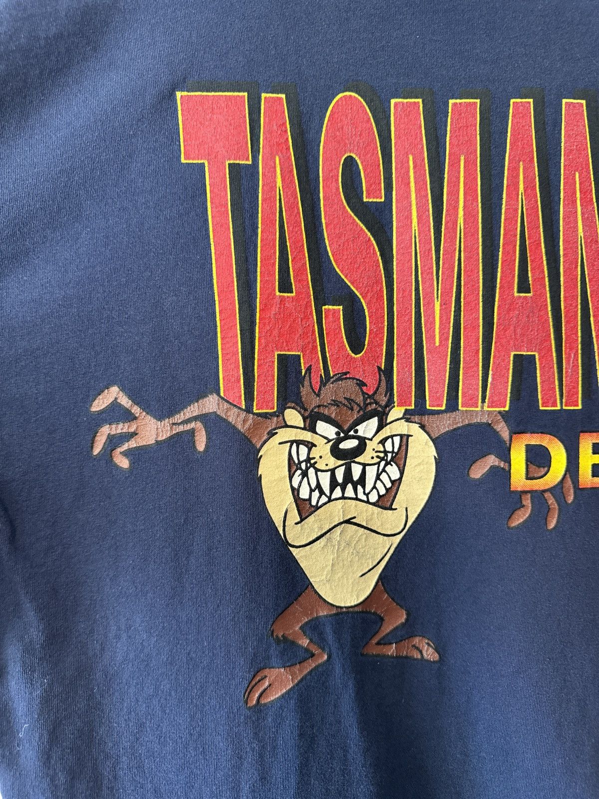 Cartoon Network × Vintage Vintage Looney Tunes Taz 1997 No Way Not Ever Tee Sun Faded Size US XL / EU 56 / 4 - 11 Thumbnail
