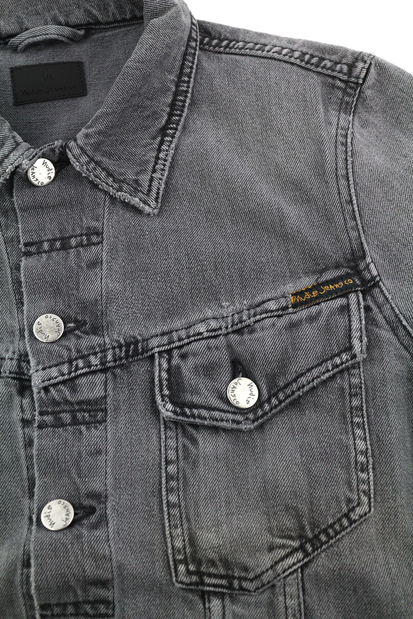 Nudie Jeans BILLY S Desolation Logo Patch Pockets Jacket 82473 Size US S / EU 44-46 / 1 - 6 Thumbnail