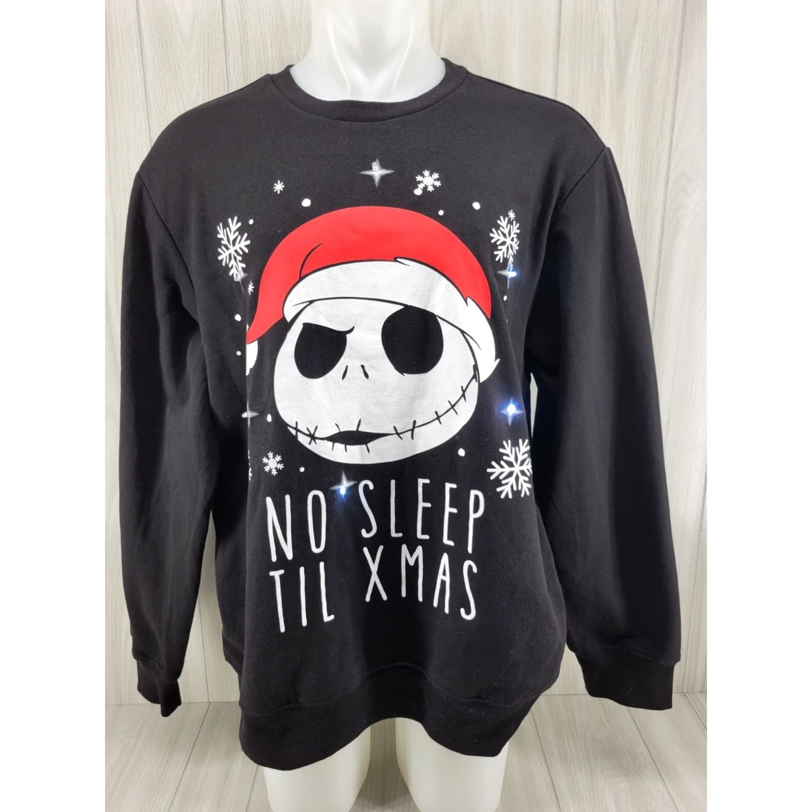 Disney VINTAGE Lighted Nightmare Before Christmas Sweater XL Jack Skellington Christmas Holiday Size XL / US 12-14 / IT 48-50 - 4 Thumbnail