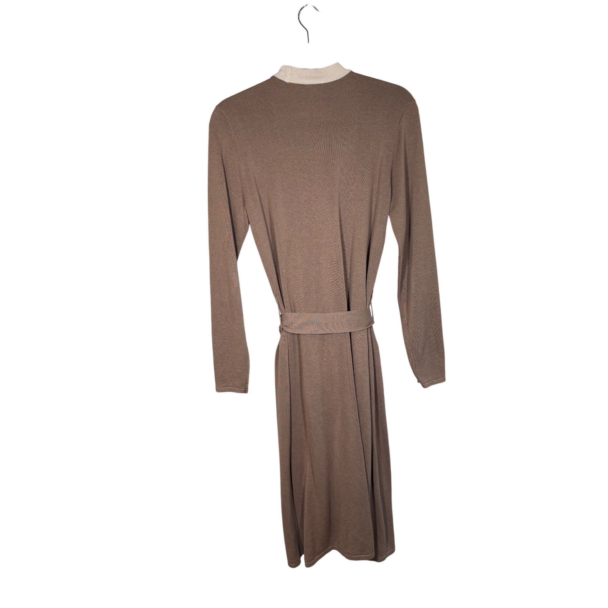 Other Cabi Women’s Sweater Dress Brown Beige S Minimalist Old Mone Size S / US 4 / IT 40 - 7 Thumbnail