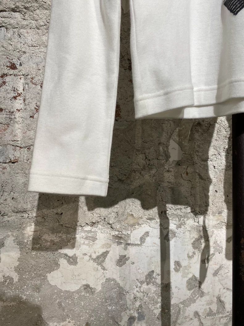 Y's Y's White Long Sleeve T-Shirt with High Neck Bottom long s Size US M / EU 48-50 / 2 - 7 Thumbnail