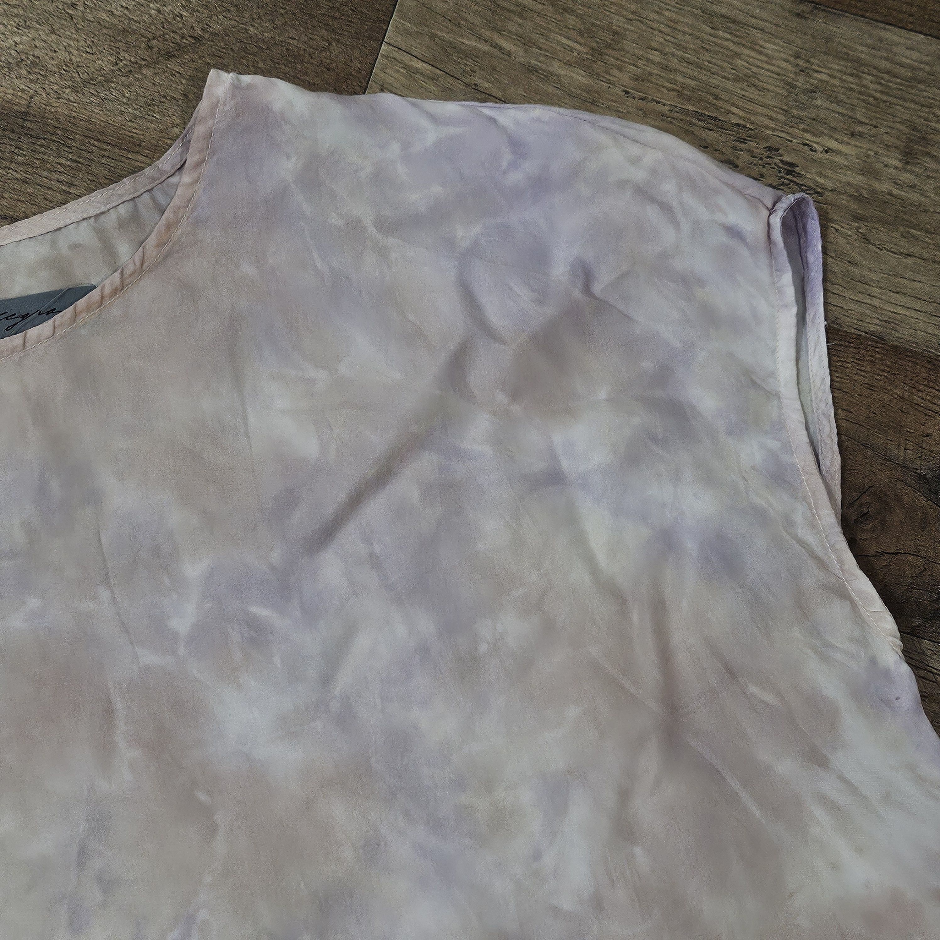 Other Raquel Allegra Women's Silk Tie Dye Pink Sleeveless Blouse Size S / US 4 / IT 40 - 4 Thumbnail