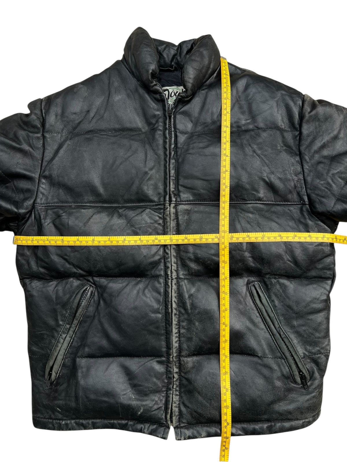 Schott × Vintage Vintage Schott Black Leather Puffer Down Jacket Size US M / EU 48-50 / 2 - 19 Thumbnail
