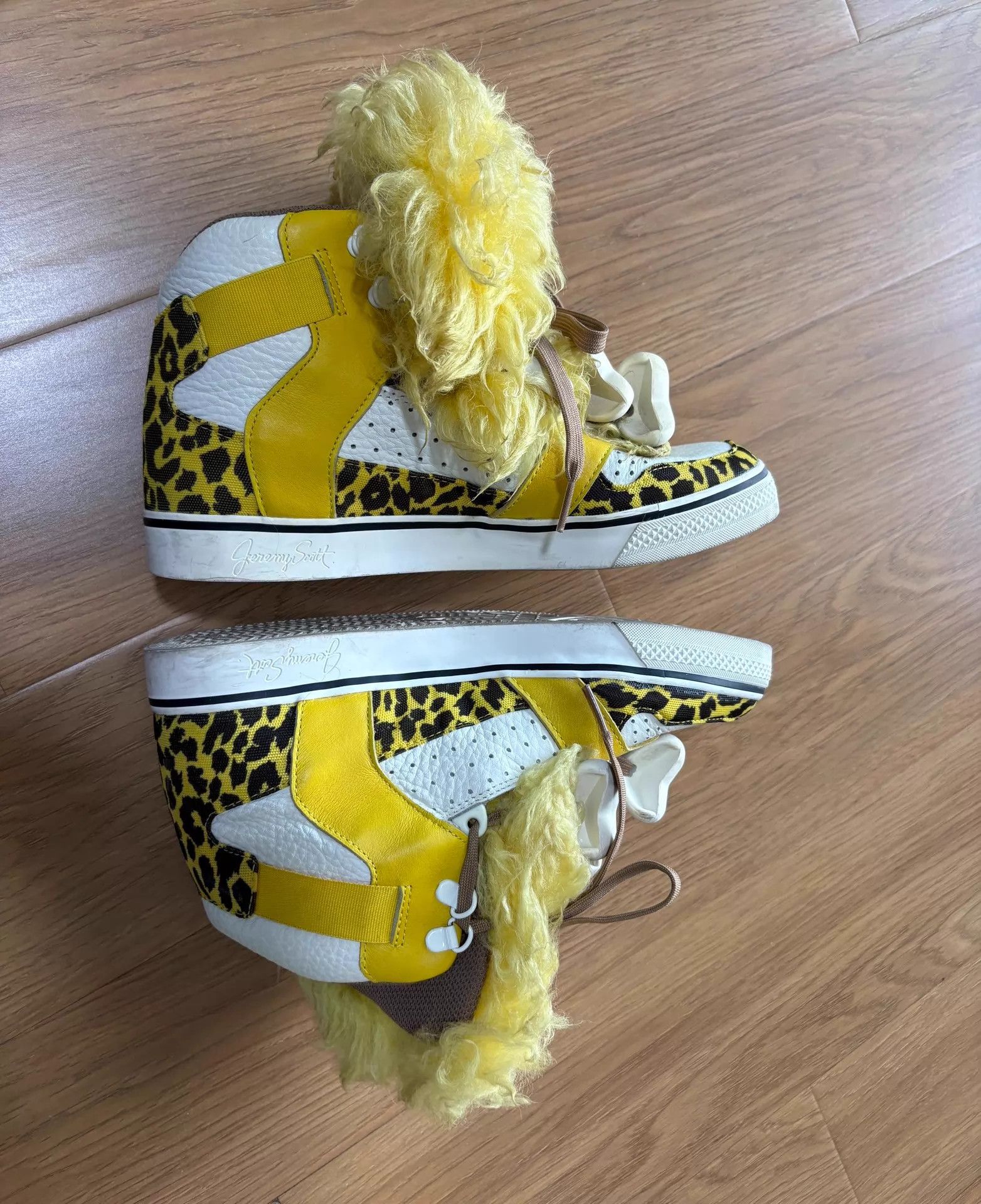 Adidas Adidas x JS 2015SS Vintage Yellow Fur Bone Shoes 40.5 Size US 7.5 / EU 40-41 - 7 Thumbnail
