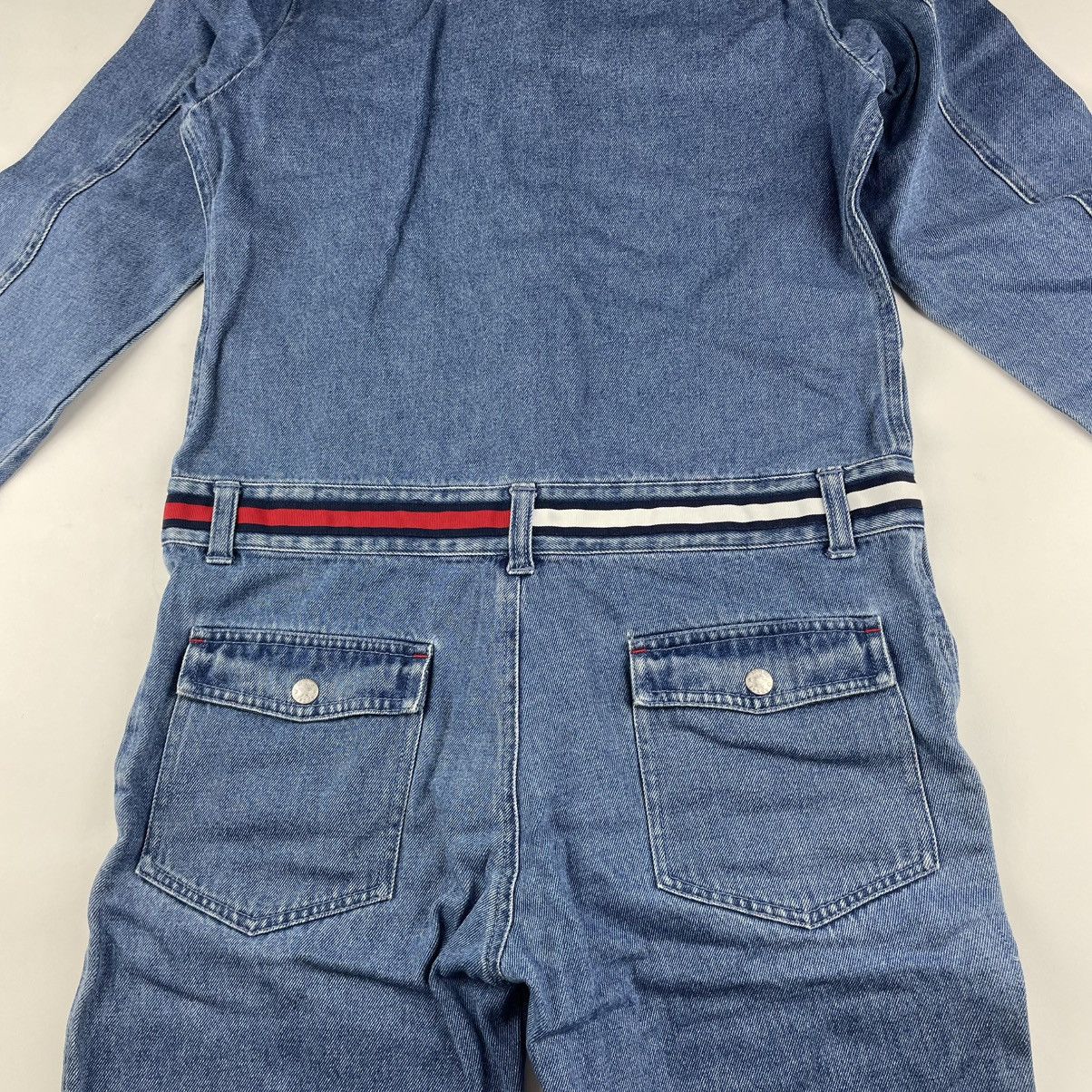 Tommy Hilfiger × Tommy Jeans × Vintage VTG Y2K TOMMY JEANS Hilfiger M Denim Jumpsuit Coverall slim Size M / US 6-8 / IT 42-44 - 22 Thumbnail