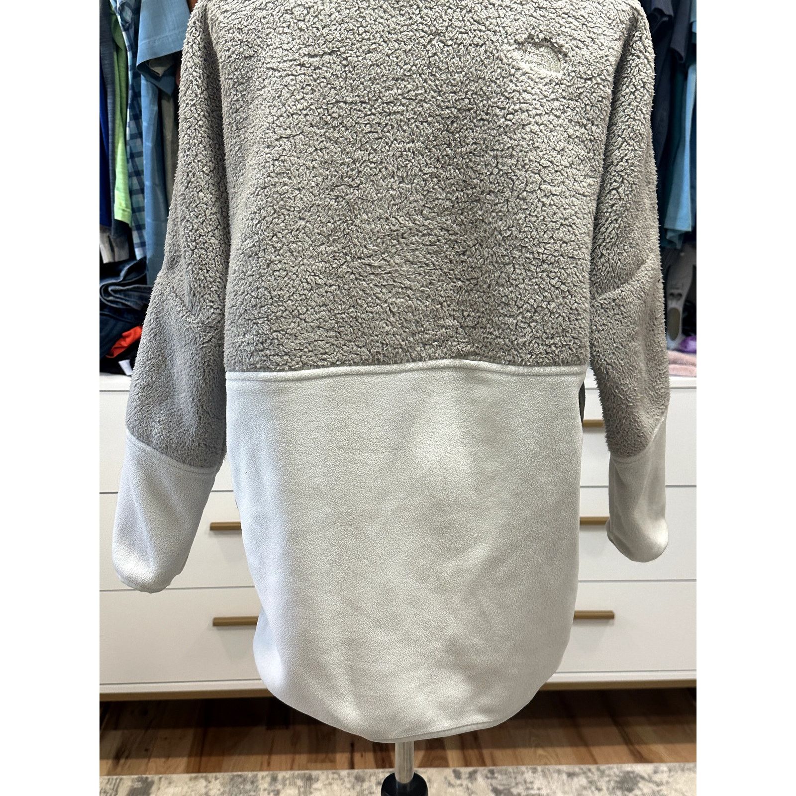 The North Face The North Face Womens Tundra 200 1/2Zip Sherpa Gray White S Size S / US 4 / IT 40 - 7 Thumbnail