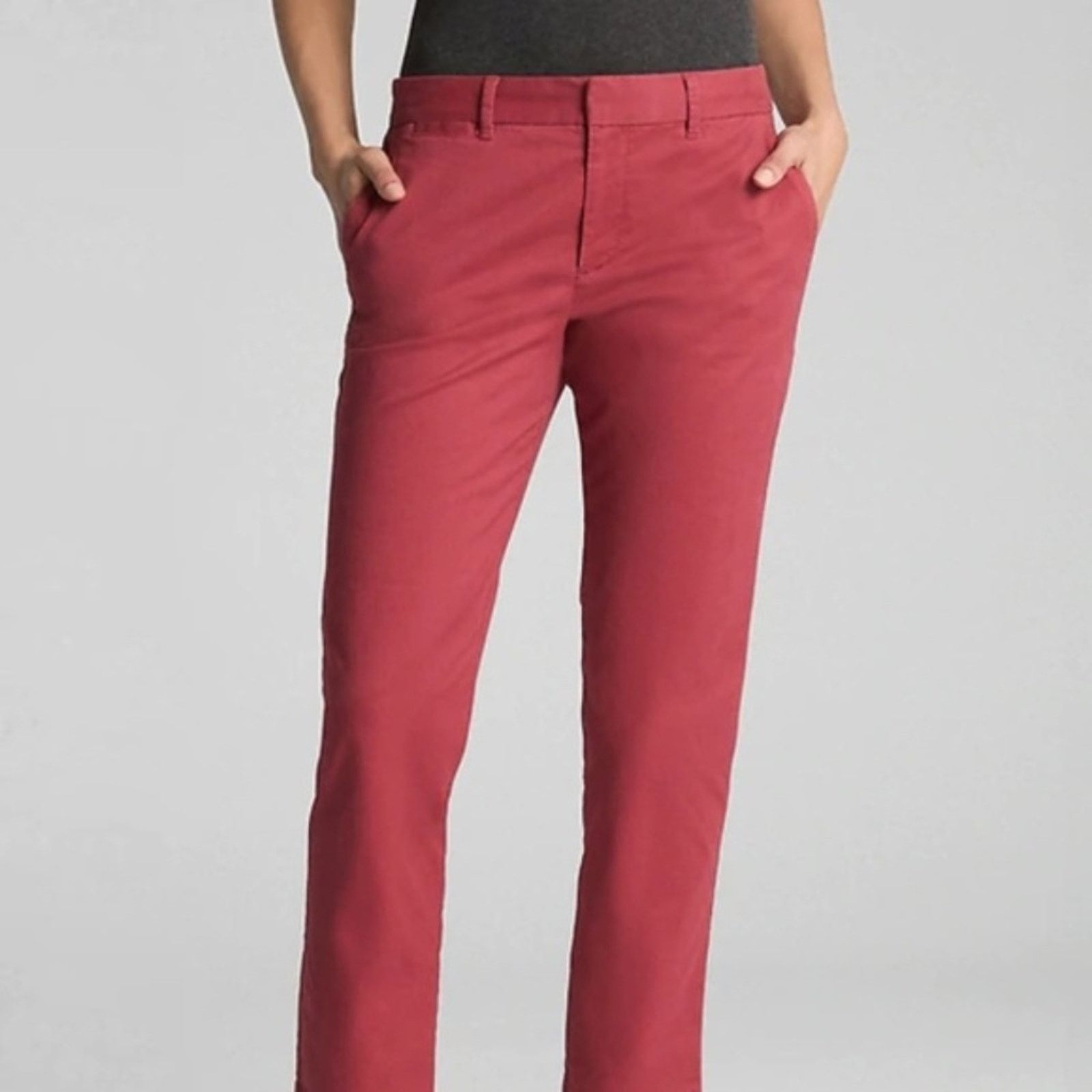 Gap GAP Raspberry Slim City Crop Pants Size 24" / US 00 / IT 34 - 1 Thumbnail