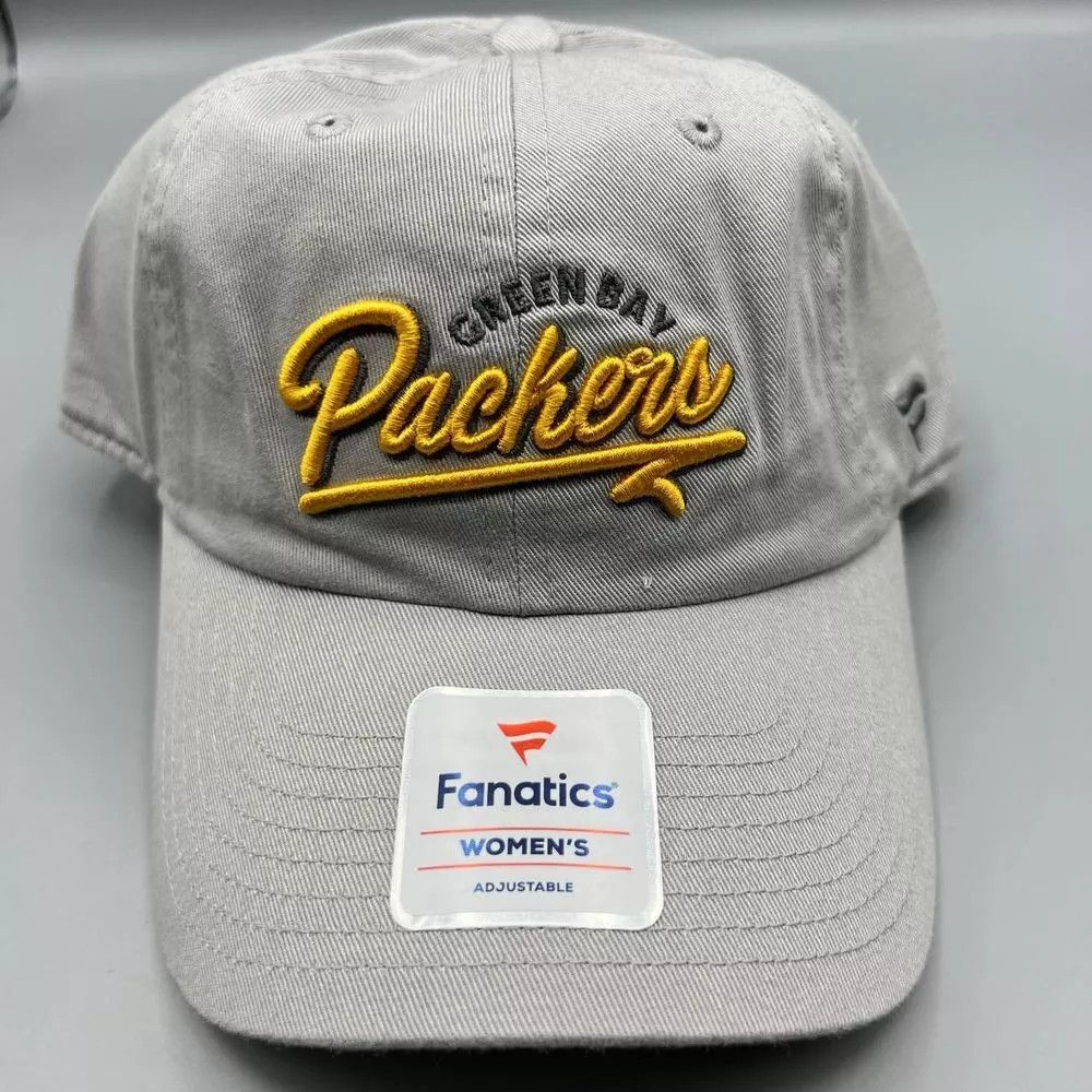Other Green Bay Packers Hat Women Gray Fanatics NFL Strap Back Cap Size ONE SIZE - 1 Thumbnail