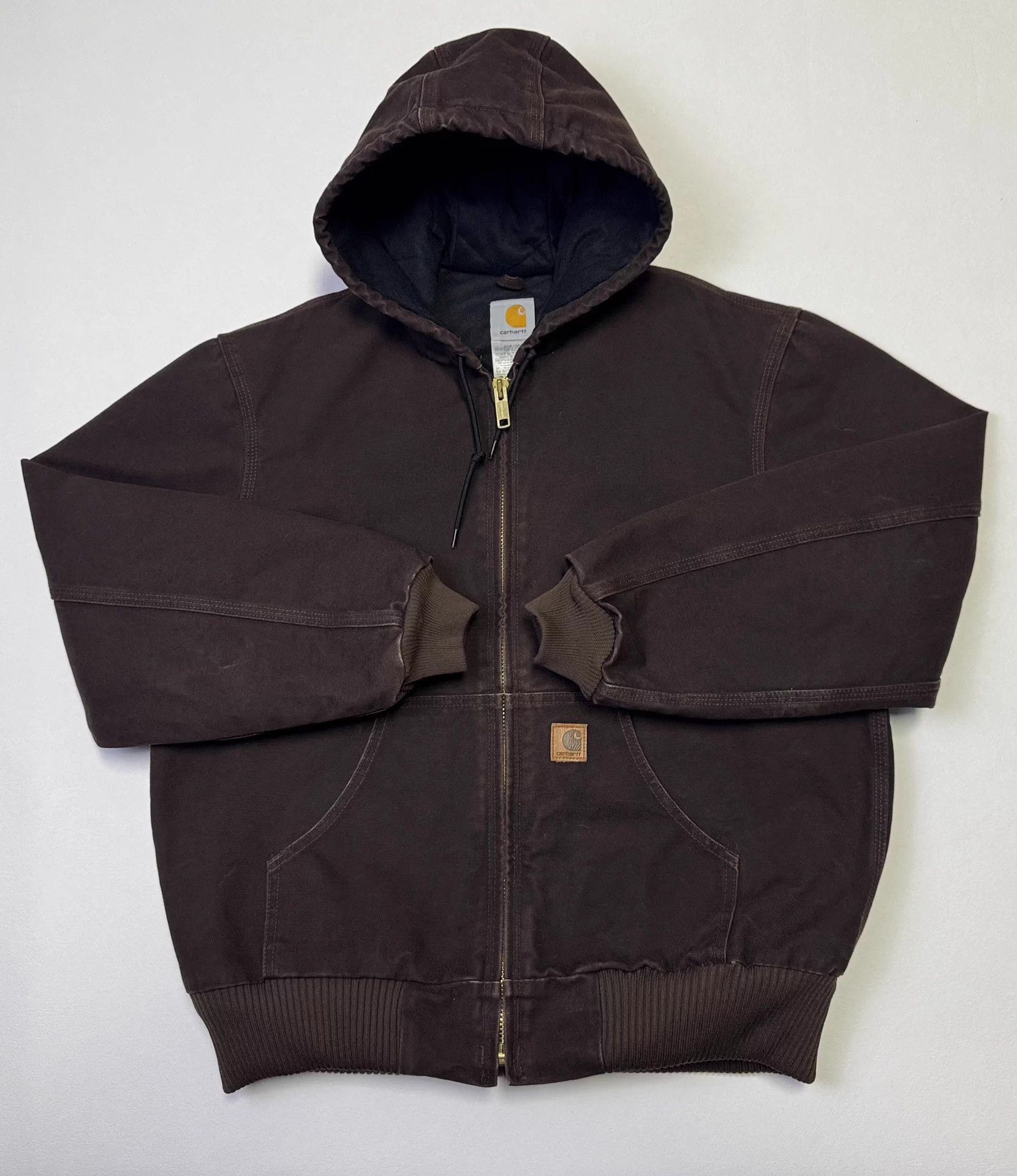 Carhartt Carhartt Main Line J130 Hooded Work Jacket DKB M Size US M / EU 48-50 / 2 - 1 Thumbnail
