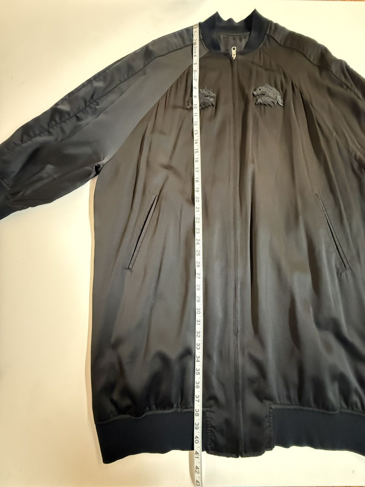 Noir Kei Ninomiya Noir Kei Ninomiya-Dragon Embroidery Silk Reversible Bomber Size S / US 4 / IT 40 - 25 Thumbnail