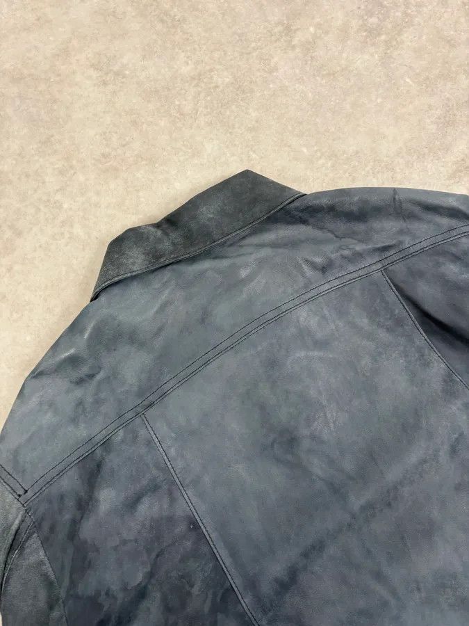 Giorgio Brato 2010s Giorgio Brato Blue Eroded Leather Jacket Size US M / EU 48-50 / 2 - 9 Thumbnail