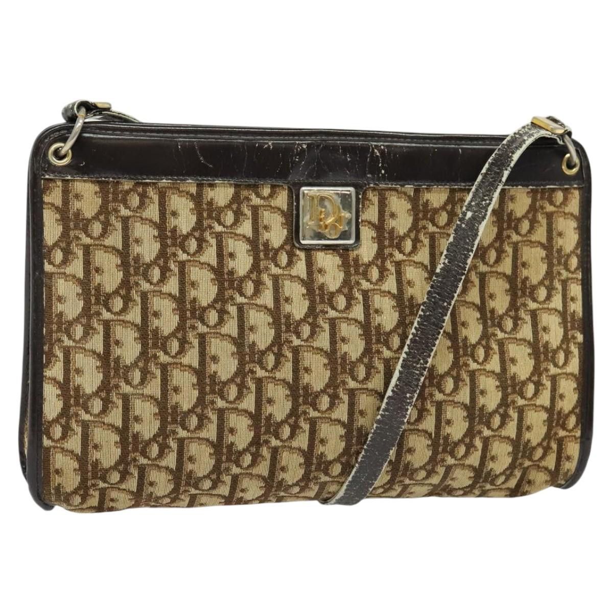 Dior DIOR Trotter Canvas Shoulder Bag Beige Size ONE SIZE - 1 Thumbnail