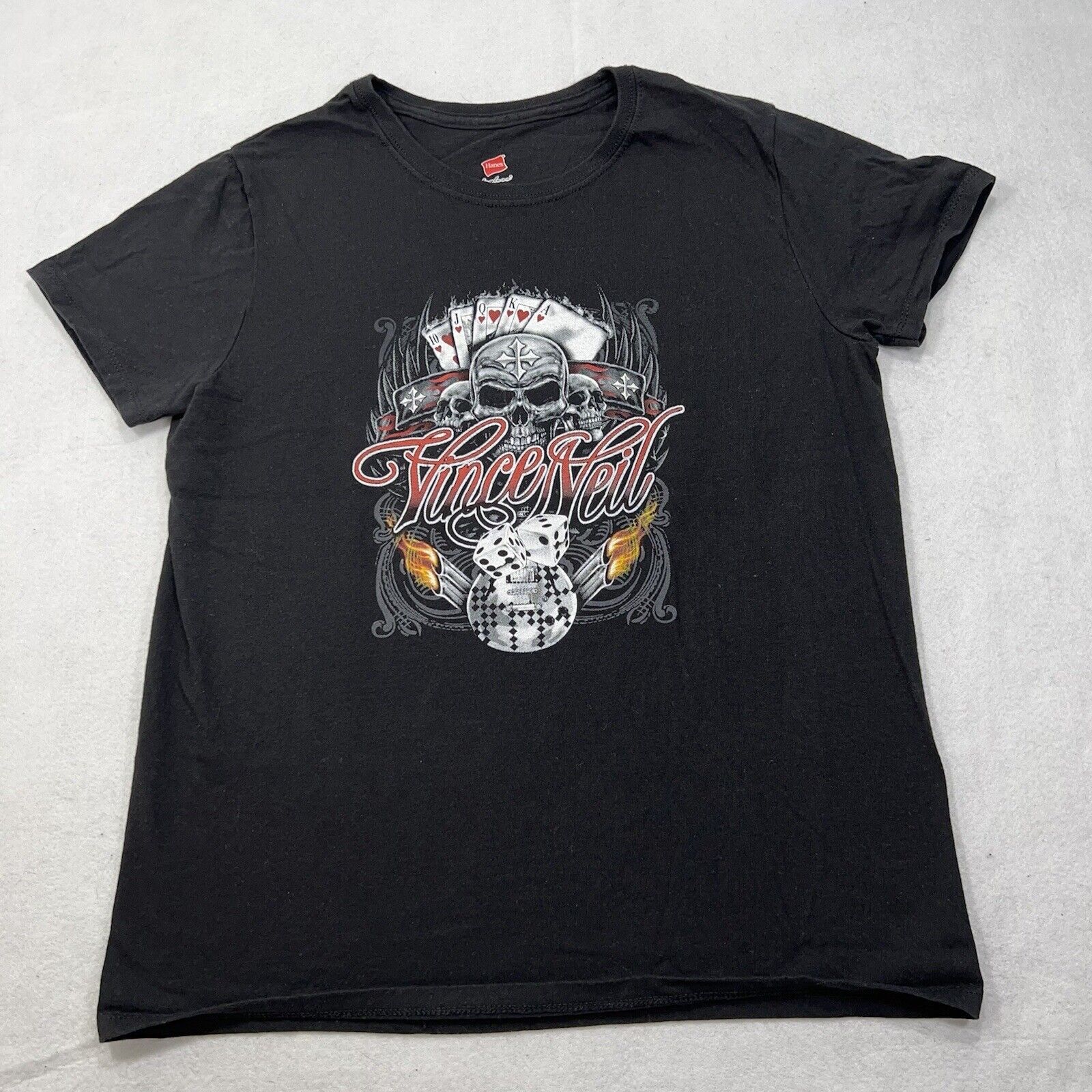 Hanes Vince Neil Tour Mötley Crüe Short Sleeve Graphic T Shirt Size M / US 6-8 / IT 42-44 - 1 Thumbnail
