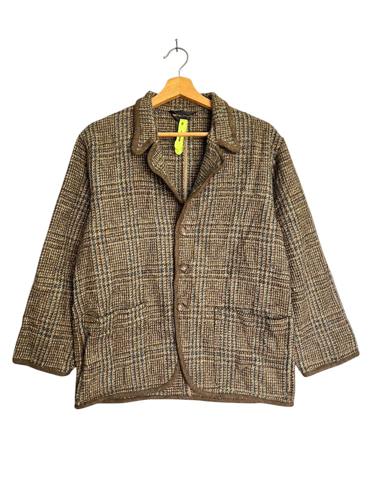 ジャケット・アウター 80s COMMEdesGARCONS HOMME wool half coat 298. Comme des Garçons 80s Homme Wool Jacket