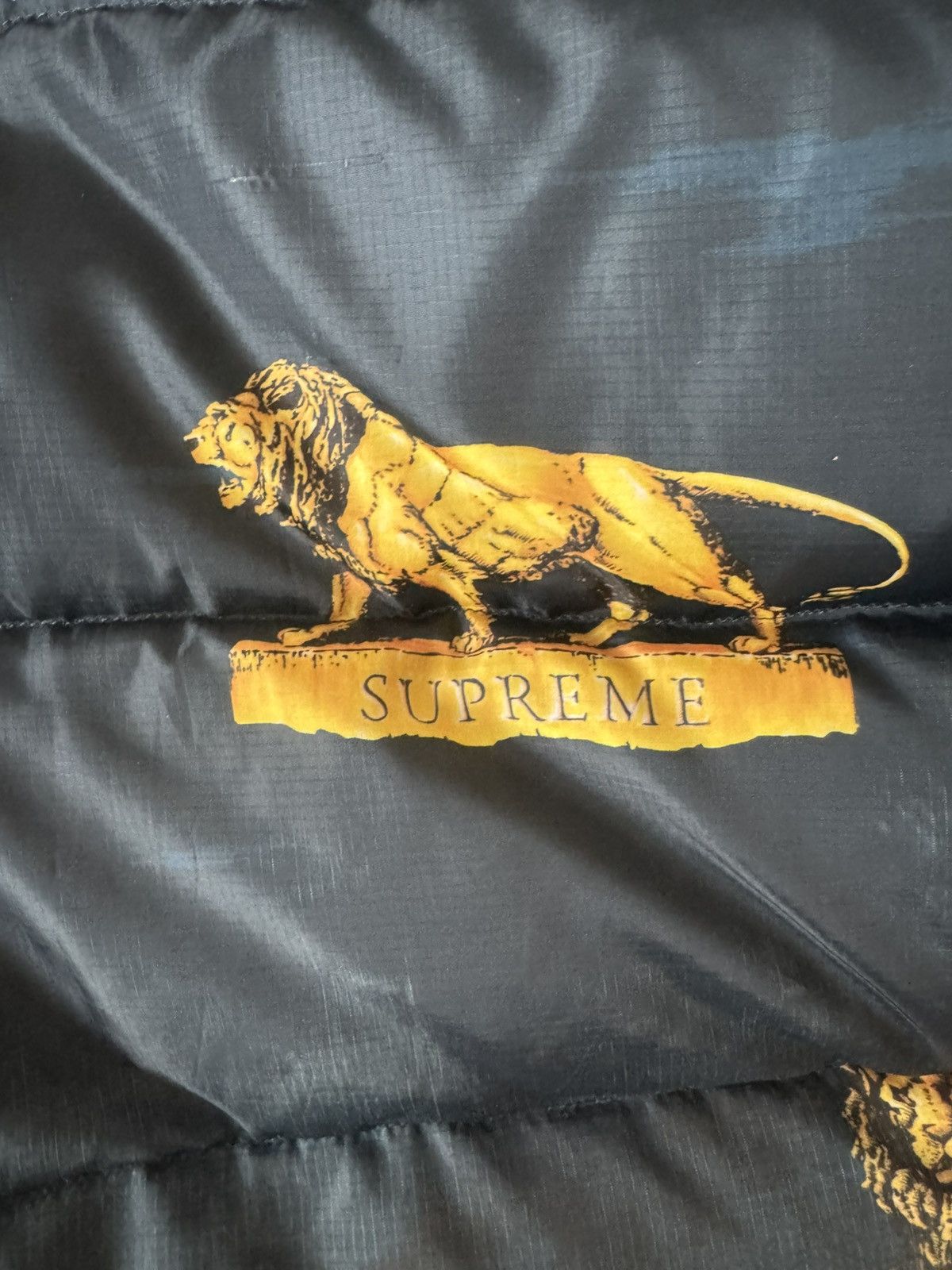 Supreme Lion design (goose down jacket) Size US M / EU 48-50 / 2 - 10 Thumbnail