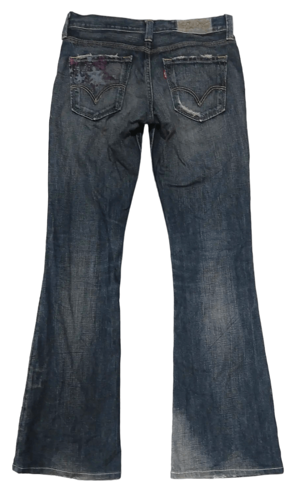 Levi's Vintage Levi's LP926 Distressed Denim Flared Jeans Size 29" - 3 Thumbnail