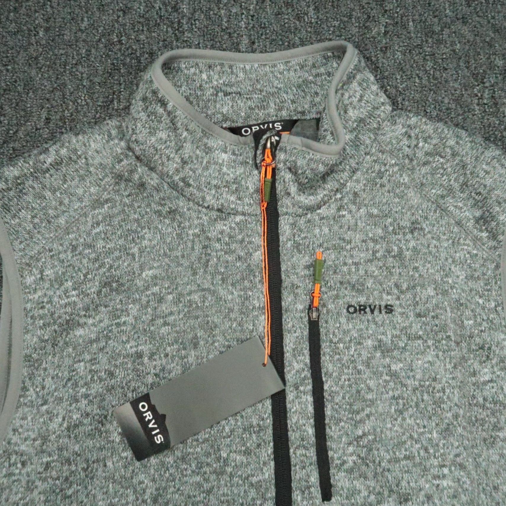 Orvis VINTAGE Orvis Vest Mens Medium Gray Fleece Full Zip Pockets Outdoors Hiking NWT Size US M / EU 48-50 / 2 - 2 Thumbnail