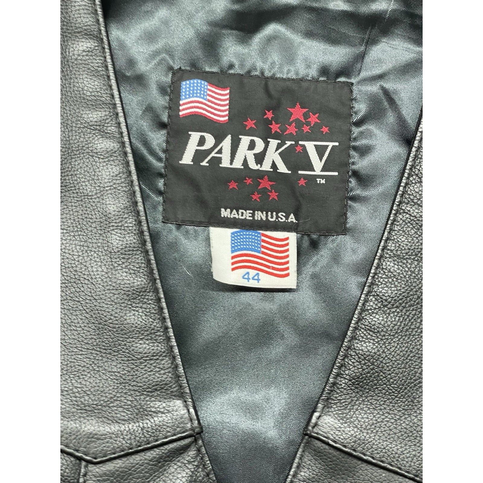 Other Vtg Park V Leather Motorcycle Vest Biker Side Lace USA Made Size US S / EU 44-46 / 1 - 4 Thumbnail