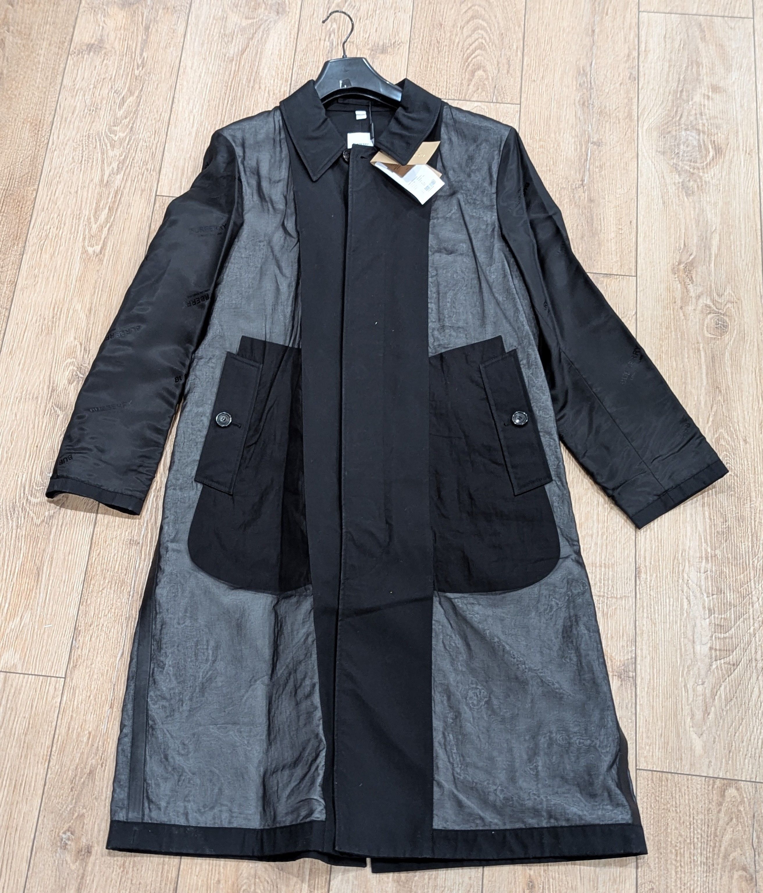 Burberry Burberry Paneled Cotton Gabardine Car Coat Black 48 US 38 Size US M / EU 48-50 / 2 - 1 Thumbnail