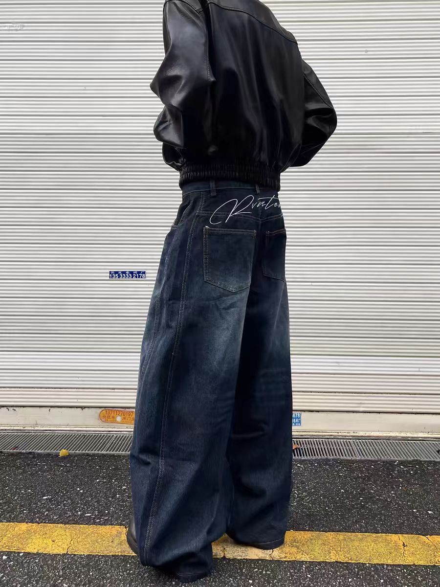 Japanese Brand × Jean Vintage Machete washed baggy distressed jeans Size US 32 / EU 48 - 3 Thumbnail
