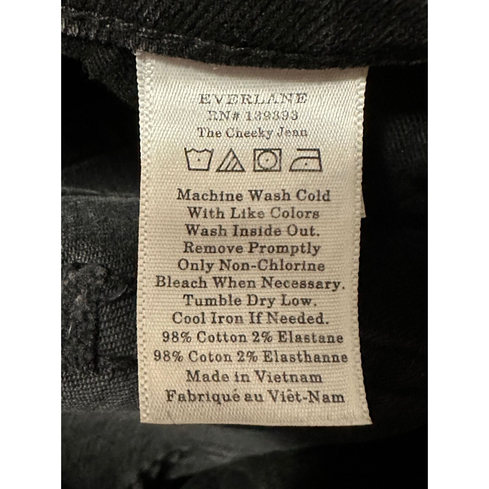 Everlane Everlane The Cheeky black straight leg jeans size 23 - 00 Size 24" / US 00 / IT 34 - 4 Thumbnail