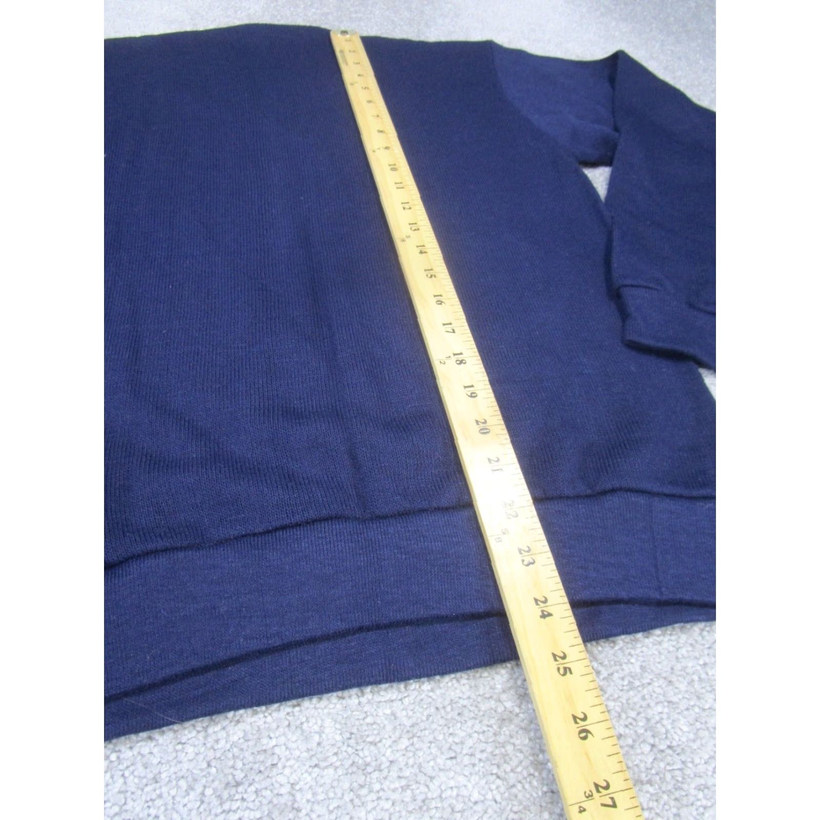 Vintage VINTAGE Wolf Navy Blue Knit V-Neck Tennis Sweater Womens XL Pullover Casual Size XL / US 12-14 / IT 48-50 - 4 Thumbnail