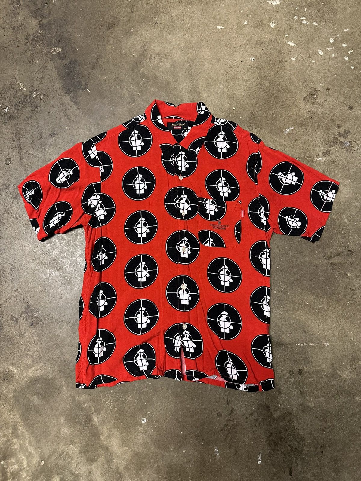 美品】 supreme x public enemy rayon シャツ LS Supreme Undercover