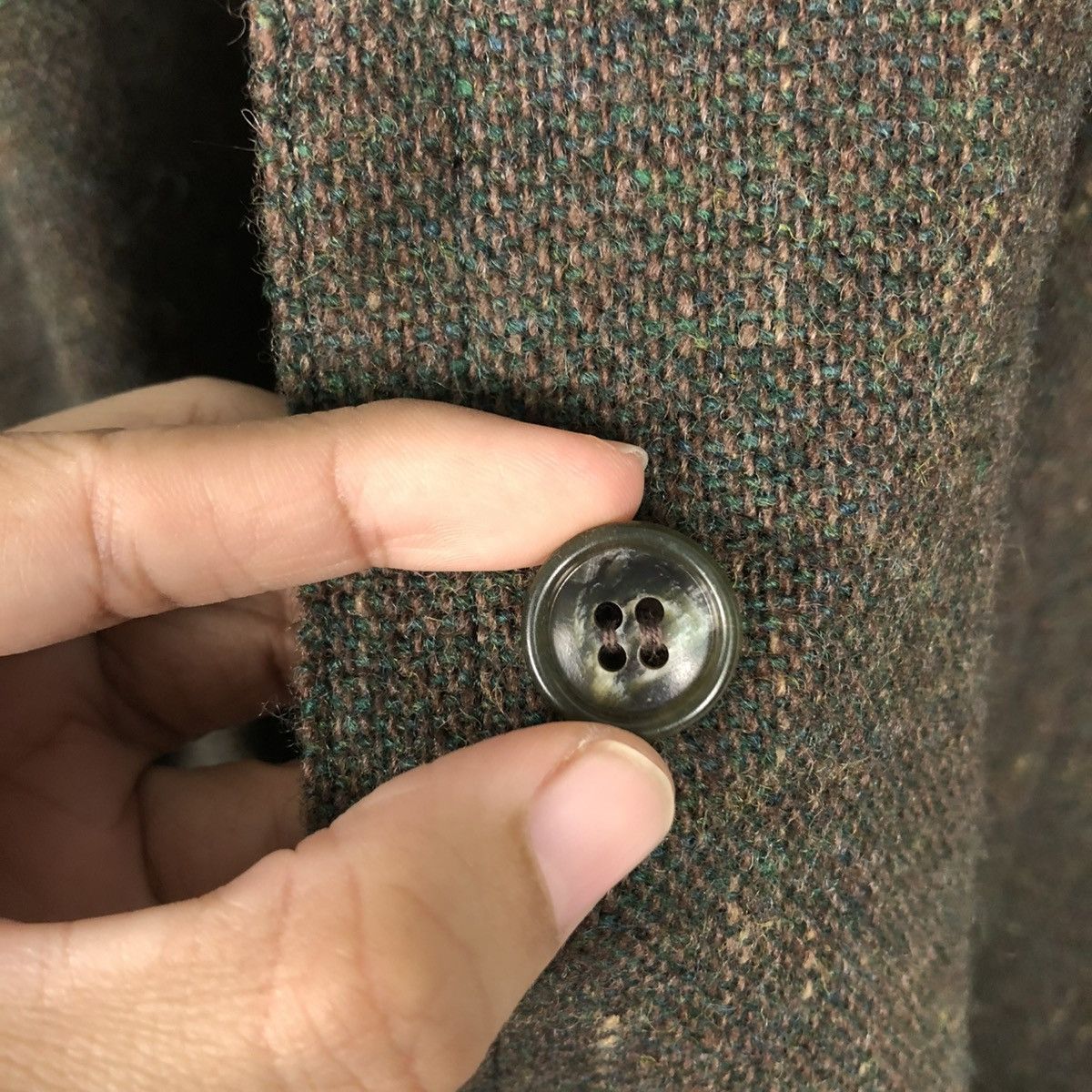 Issey Miyake 🔥VINTAGE 70’s ISSEY MIYAKE WOOL HERRINGBONE LONG CLOAKS Size US L / EU 52-54 / 3 - 19 Thumbnail