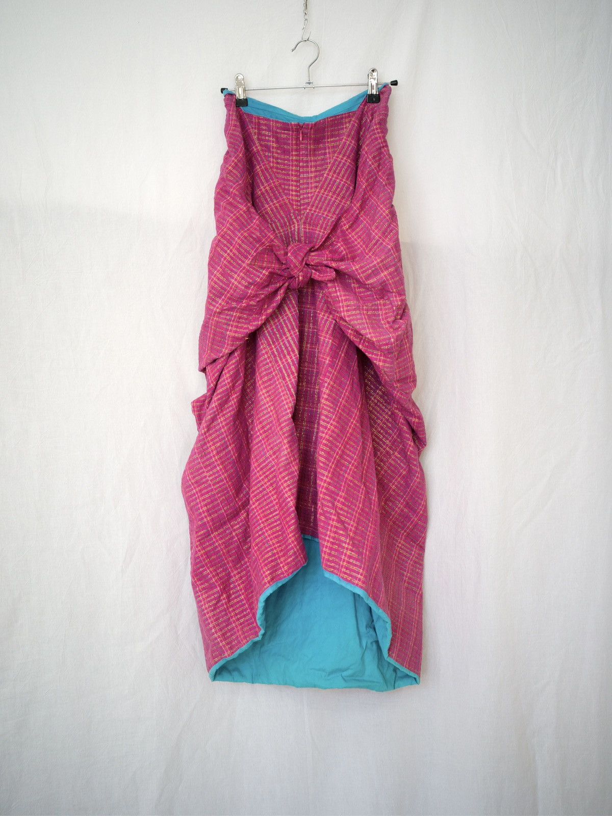 Junya Watanabe Junya Watanabe | SS1997 Magenta Glossy Skirt Size 26" / US 2 / IT 38 - 6 Thumbnail