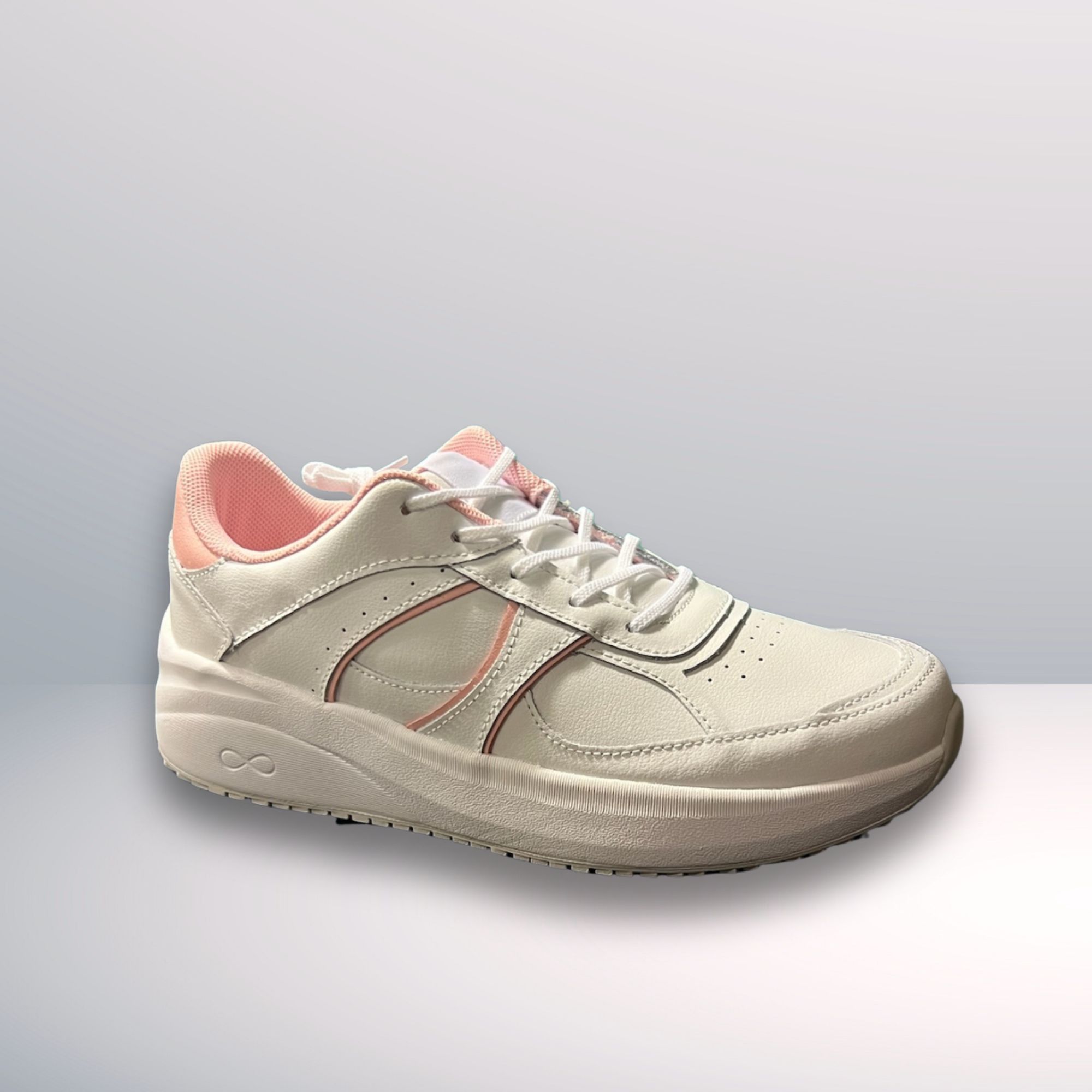 Other Infinity Everon Womens Sneakers Size 8 White & Powder Pink S Size US 8 / IT 38 - 3 Thumbnail
