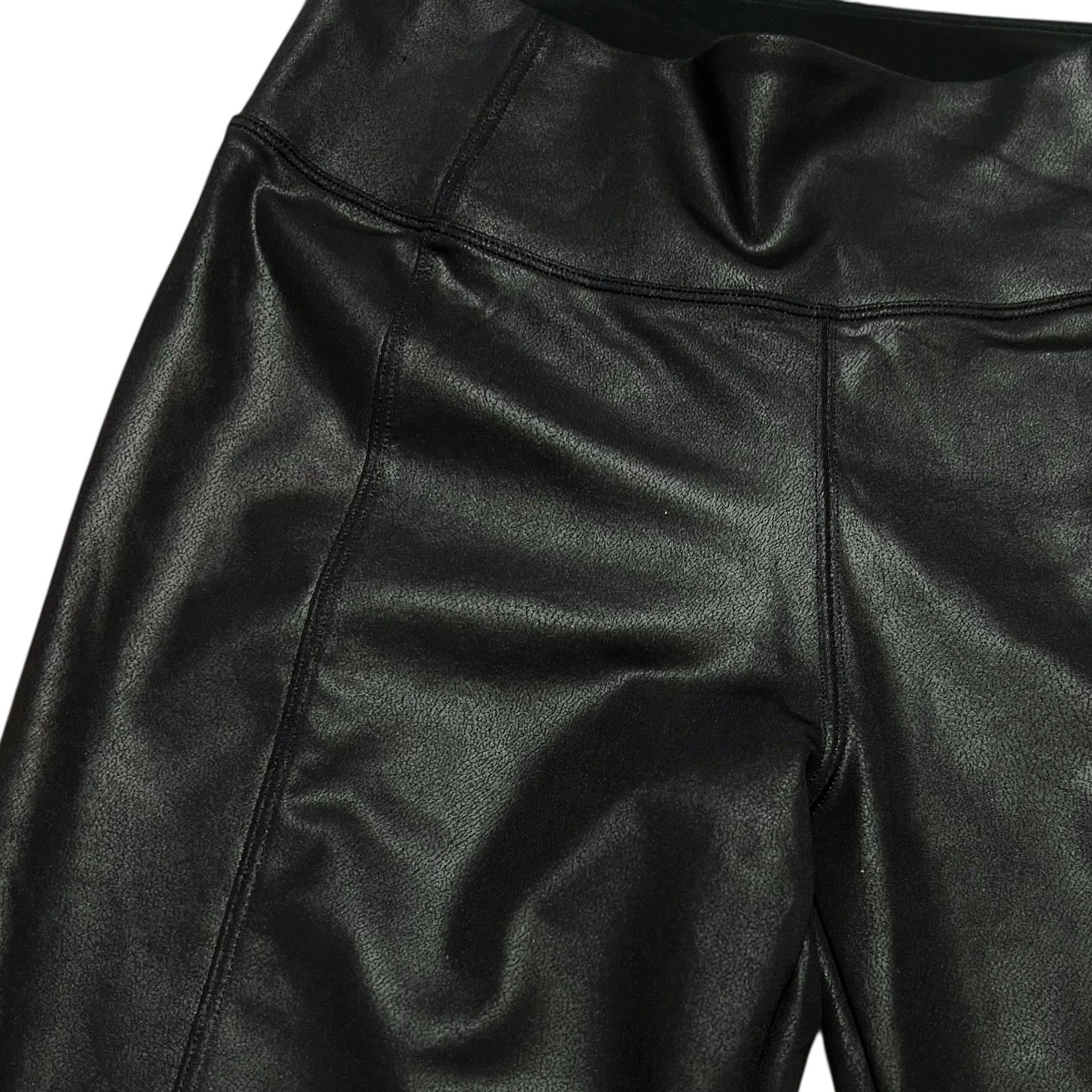 Athleta Athleta Delancey Gleam Tight Womens Size XS Black Faux Leath Size 26" / US 2 / IT 38 - 2 Thumbnail