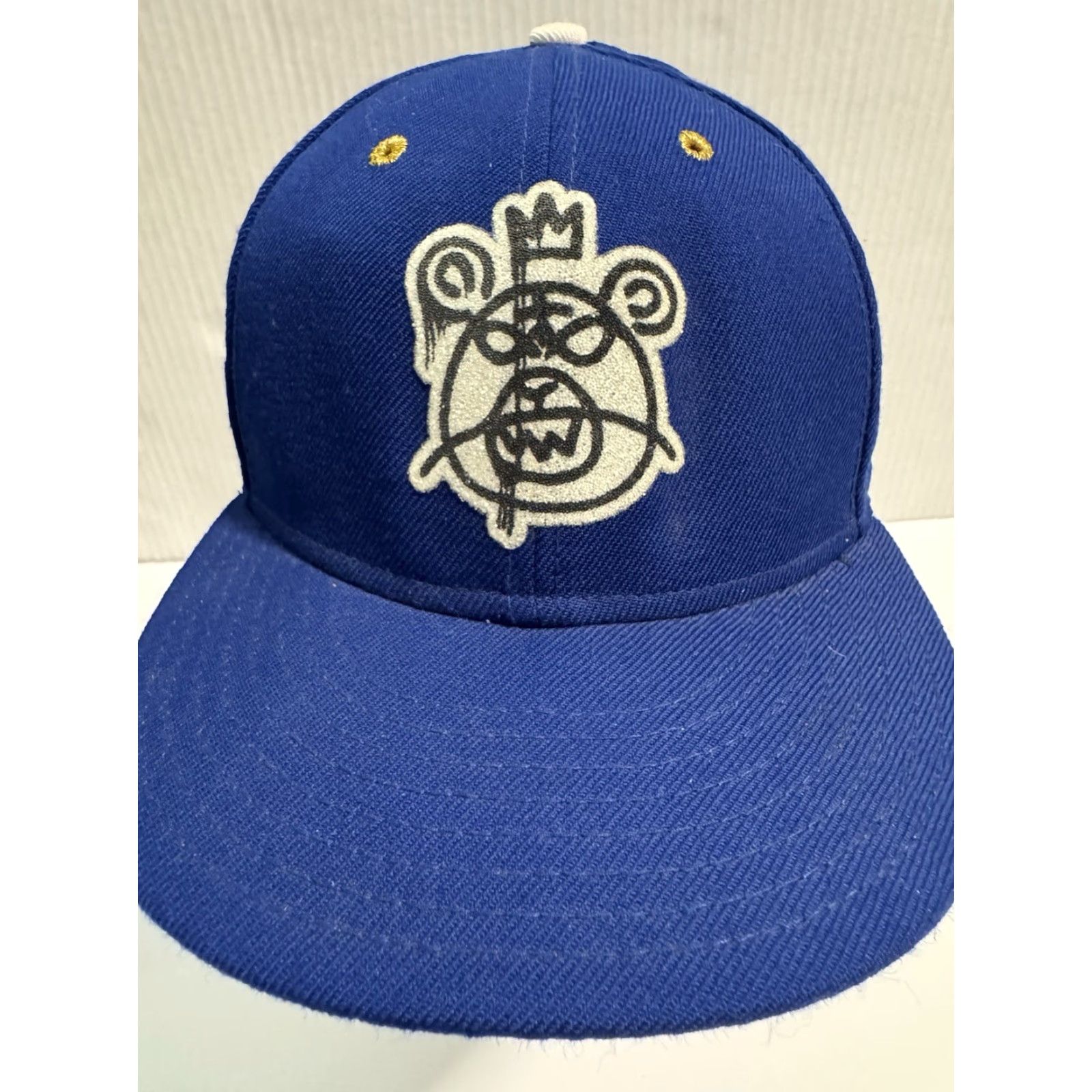 New Era VINTAGE New Era 59Fifty Mishka Bear Mop Blue 7 1/4 Fitted Hat/Cap RARE Size ONE SIZE - 7 Thumbnail