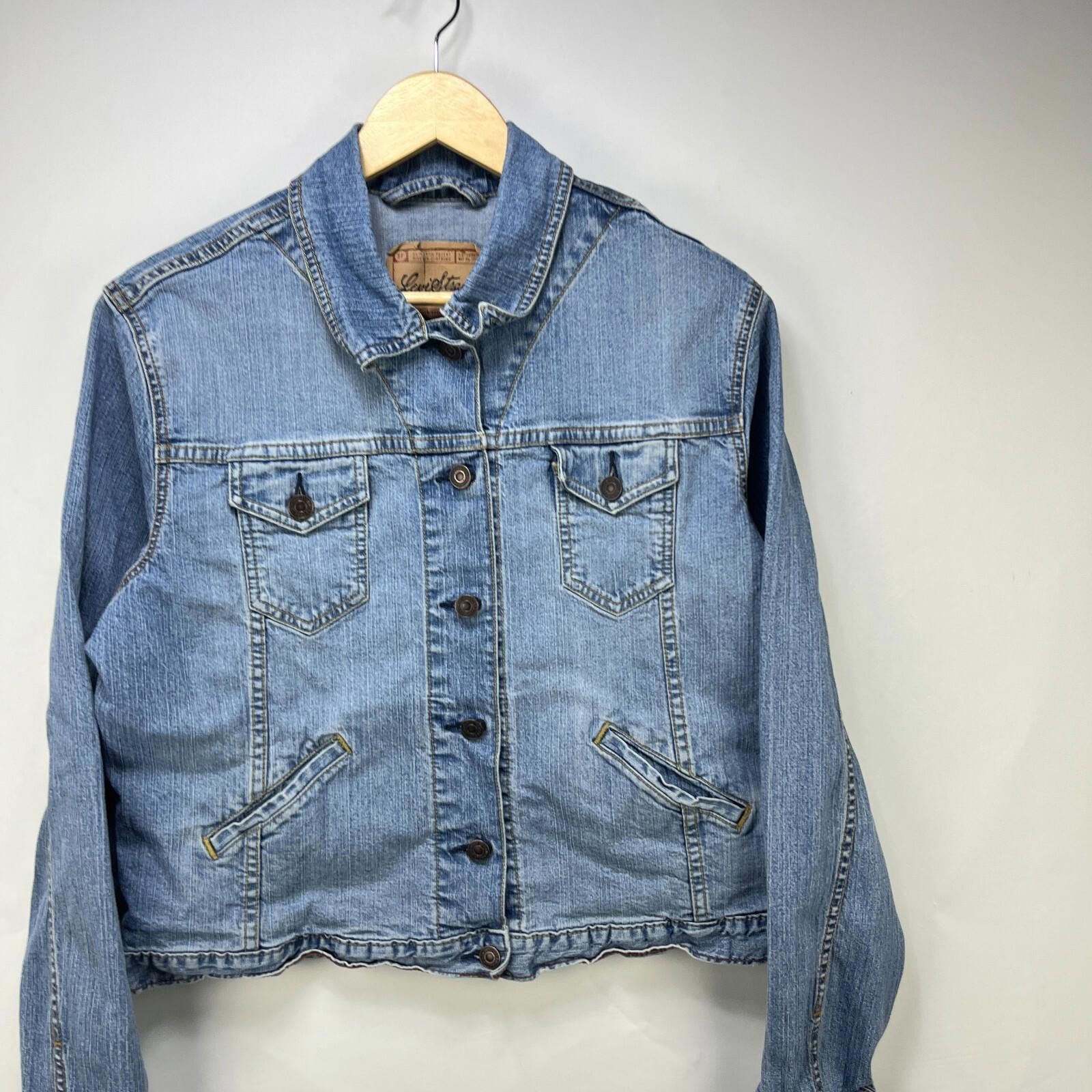 Levi's Vintage Y2K Levis Denim Jacket Womens Large Size L / US 10 / IT 46 - 2 Thumbnail
