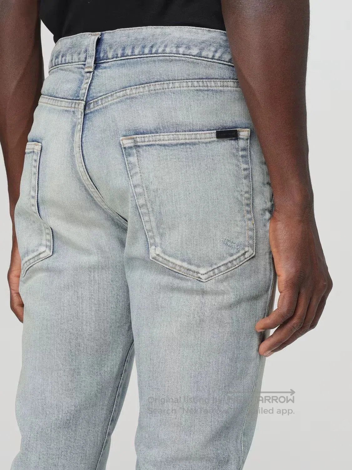 Saint Laurent Paris Saint Laurent Distressed Slim Fit Jeans. Size US 31 - 5 Thumbnail