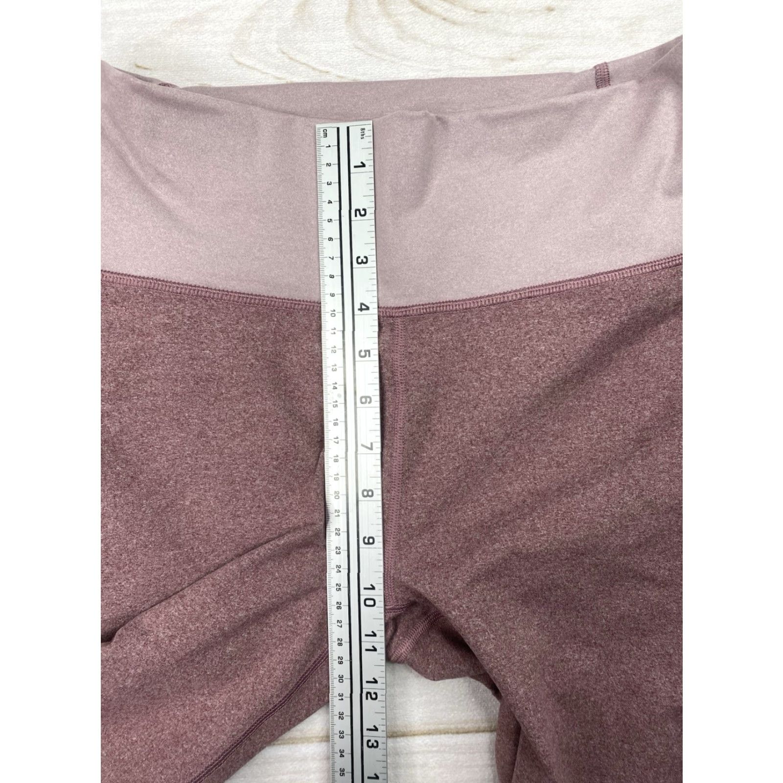 Fabletics Fabletics Leggings Womens L Purple Pink Mid Rise Cropped Zip Pocket Gym Athletic Size 36" / US 14 / IT 50 - 3 Thumbnail