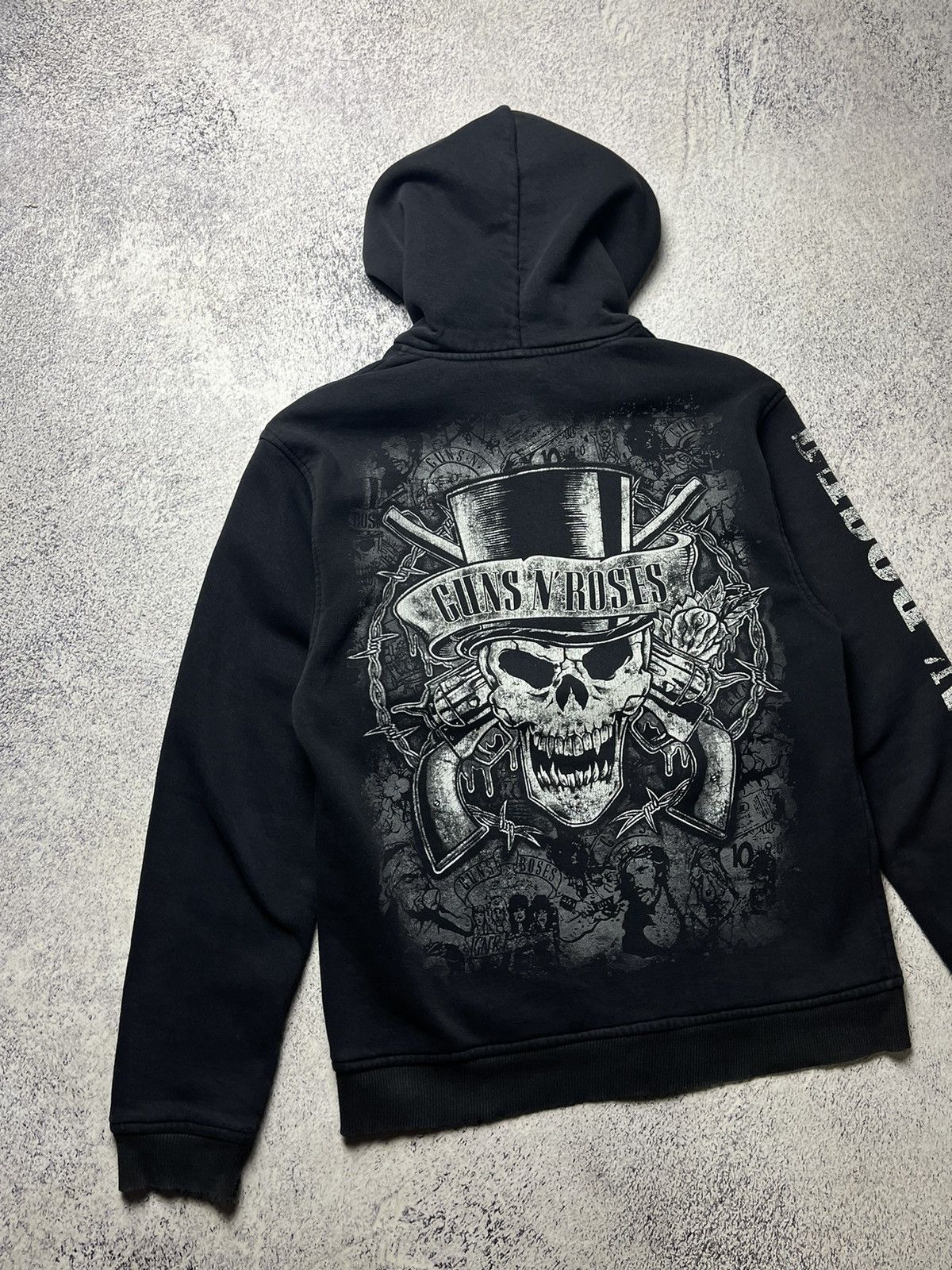Band Tees Vintage Guns N Roses Distressed Faded Zip Hoodie Size US M / EU 48-50 / 2 - 24 Thumbnail