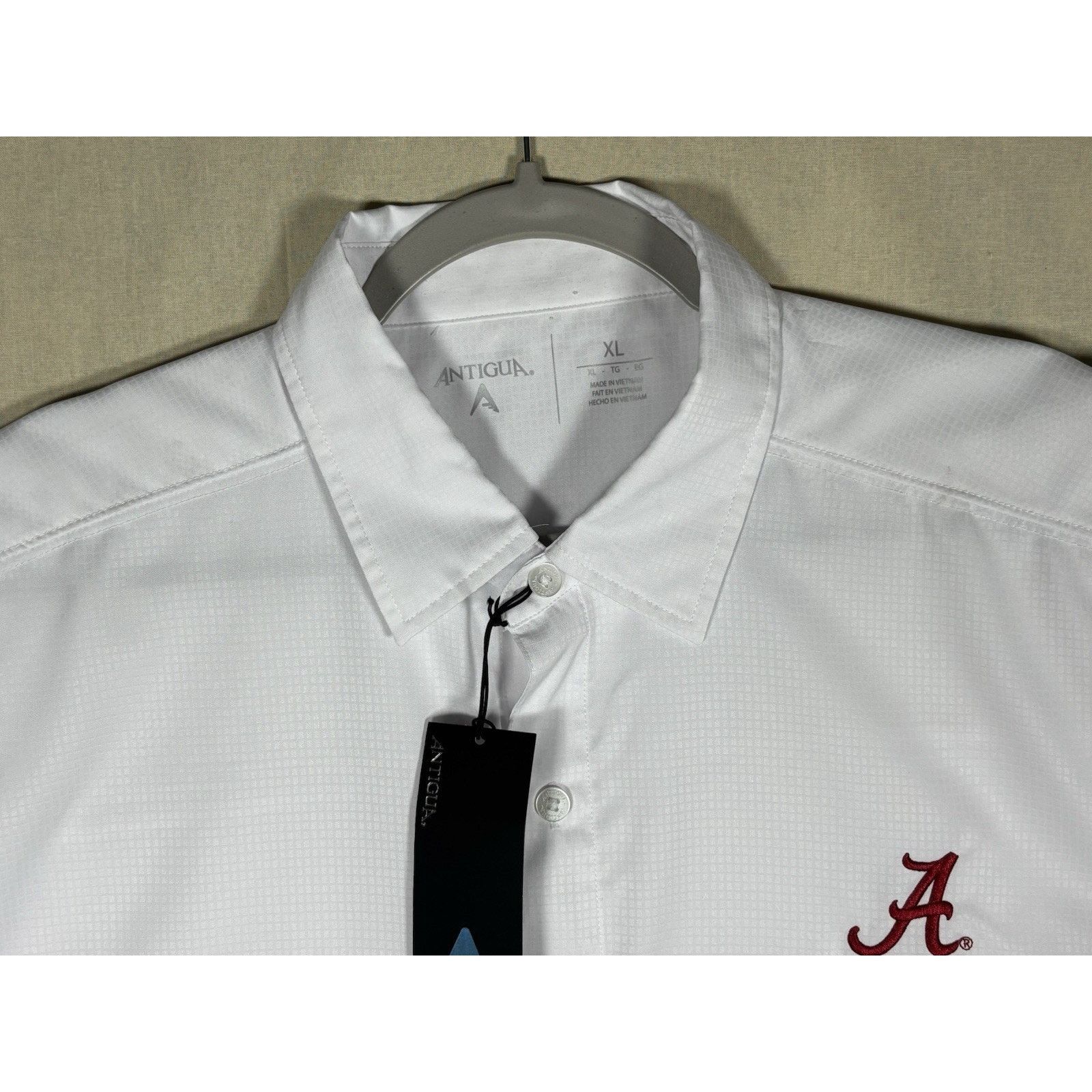 Antigua Antigua Alabama Crimson Tide White XL Button Up Shirt NWT Size US XL / EU 56 / 4 - 6 Thumbnail