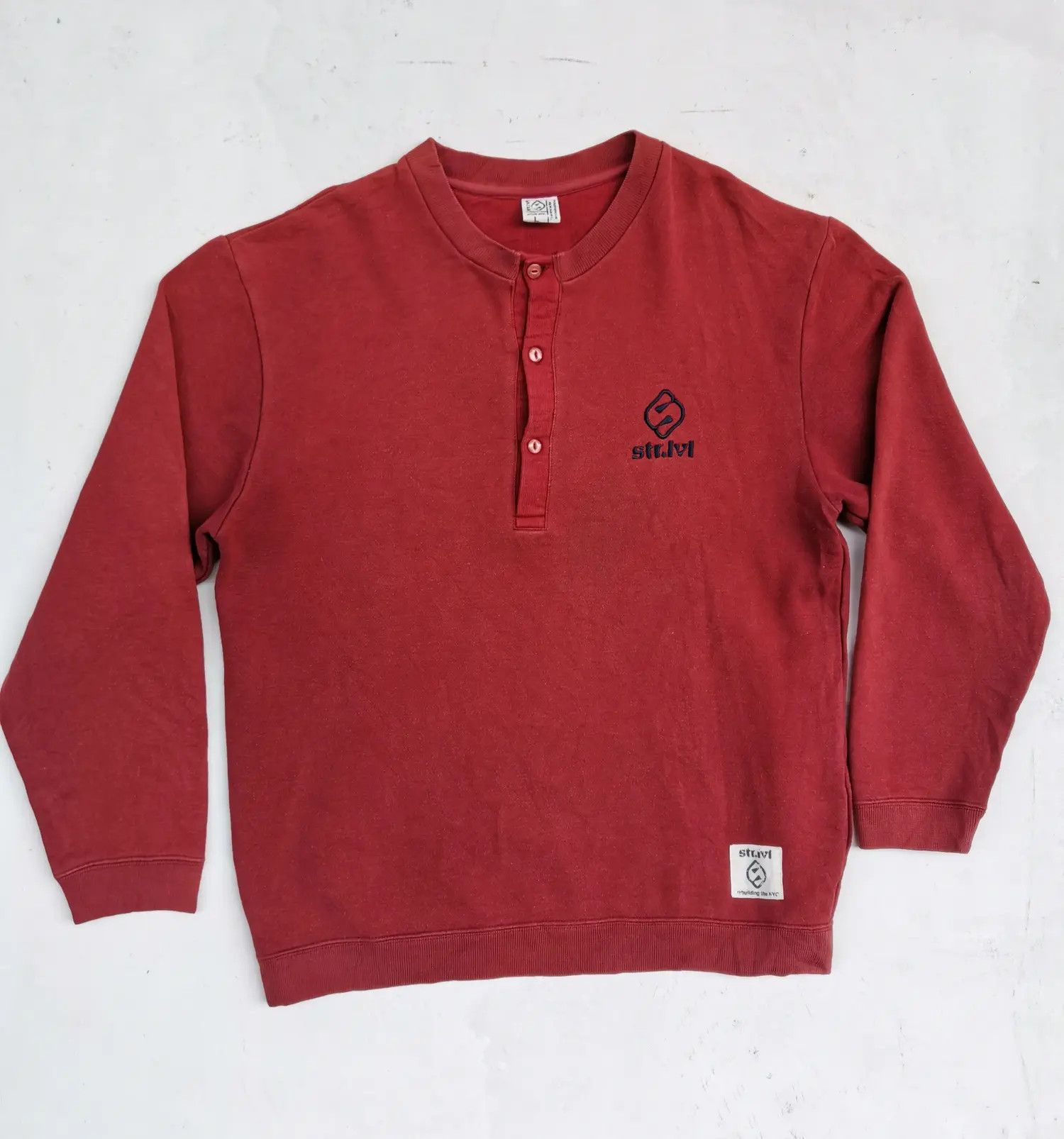 Japanese Brand Vintage!!! Str. IVI Embroidered Small Logo Sweatshirt Size US L / EU 52-54 / 3 - 1 Thumbnail