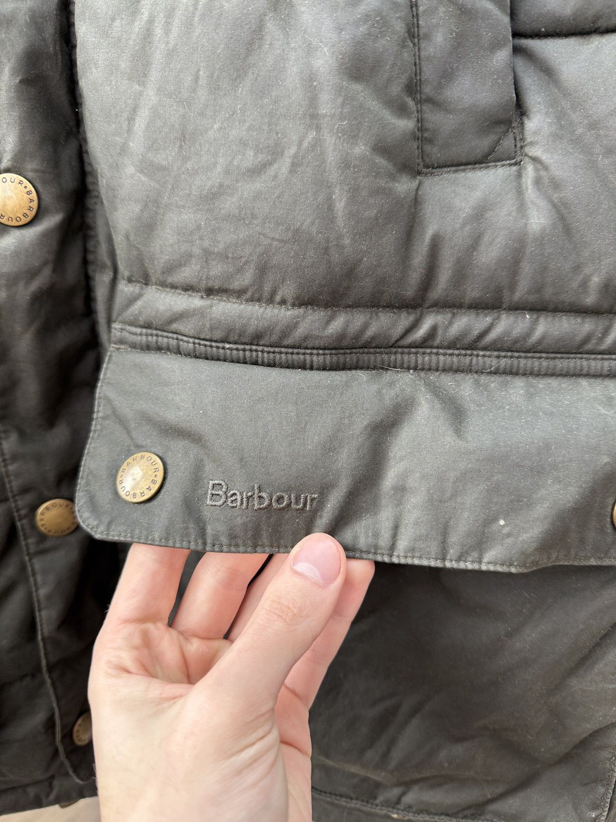 Barbour Vintage Barbour Hemmingford Wax Waterproof Puffer Jacket Size US M / EU 48-50 / 2 - 5 Thumbnail