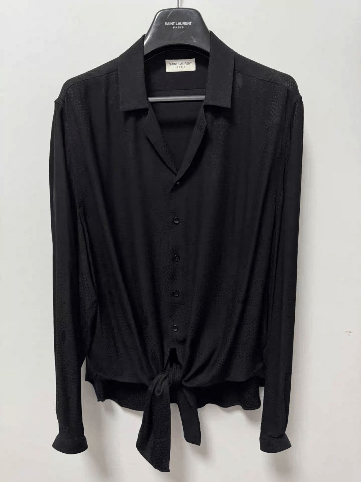 Saint Laurent Paris Sz 40 Saint Laurent Paris 20SS Runway Dark Pattern Shirt-25 Size US L / EU 52-54 / 3 - 2 Thumbnail