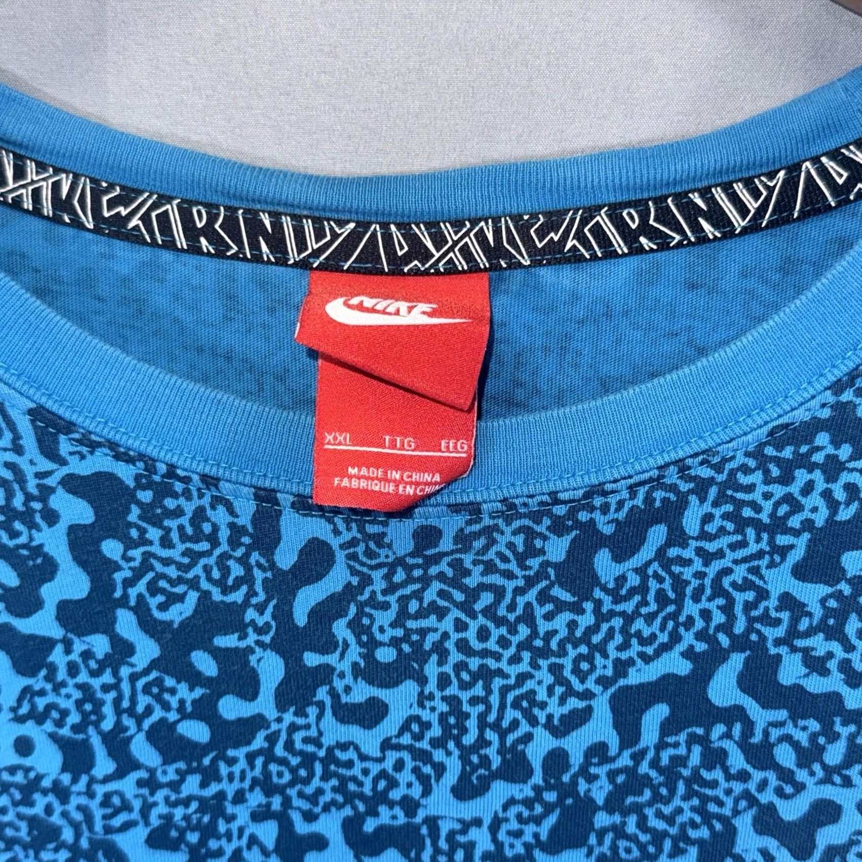 Nike VINTAGE Nike Air Shirt Mens 2XL Blue Black Long Sleeve 1982 Spell Out Graphic Crewneck Size US XXL / EU 58 / 5 - 5 Thumbnail