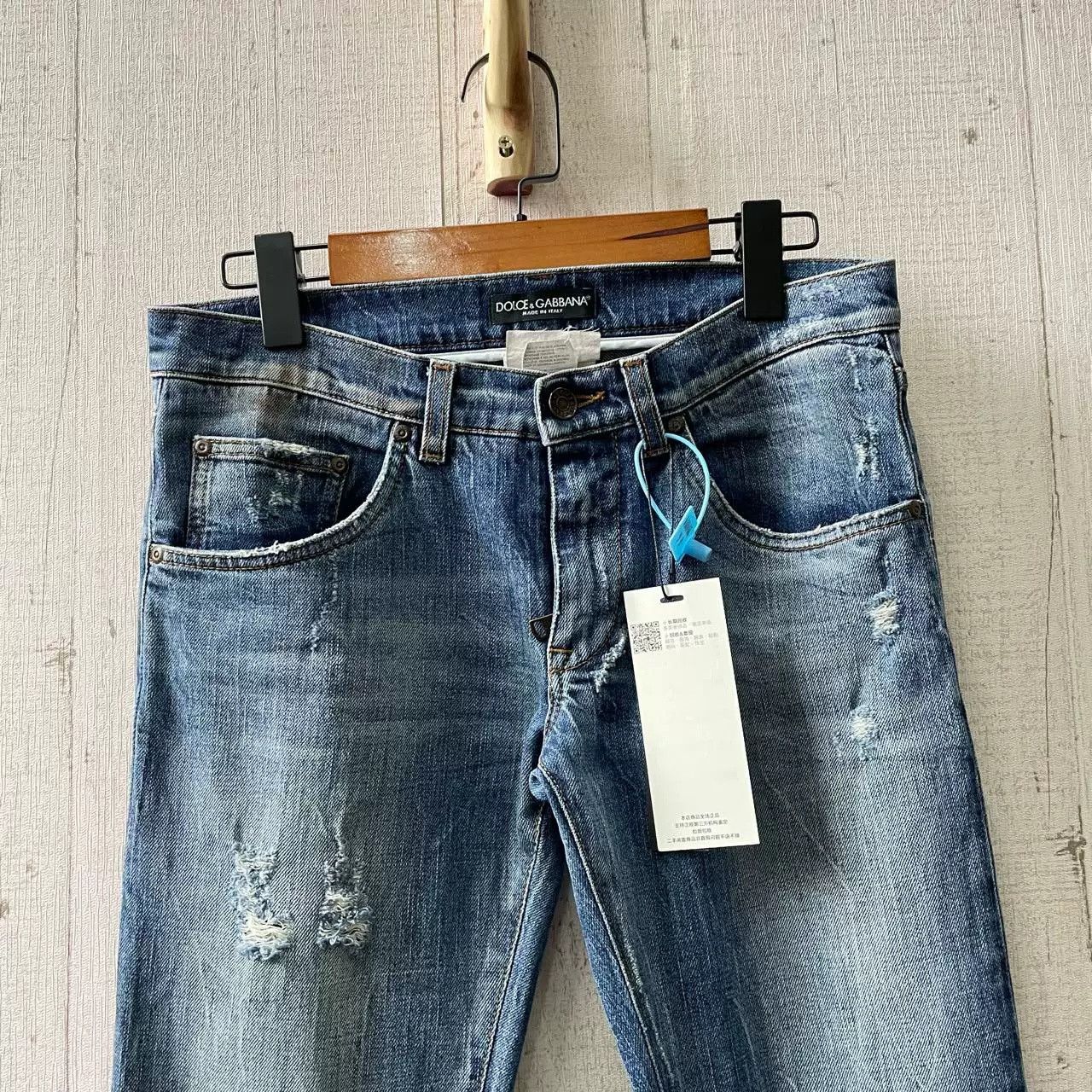 Dolce & Gabbana Dolce & Gabbana Blue Washed Distressed Jeans Size US 28 / EU 44 - 3 Thumbnail