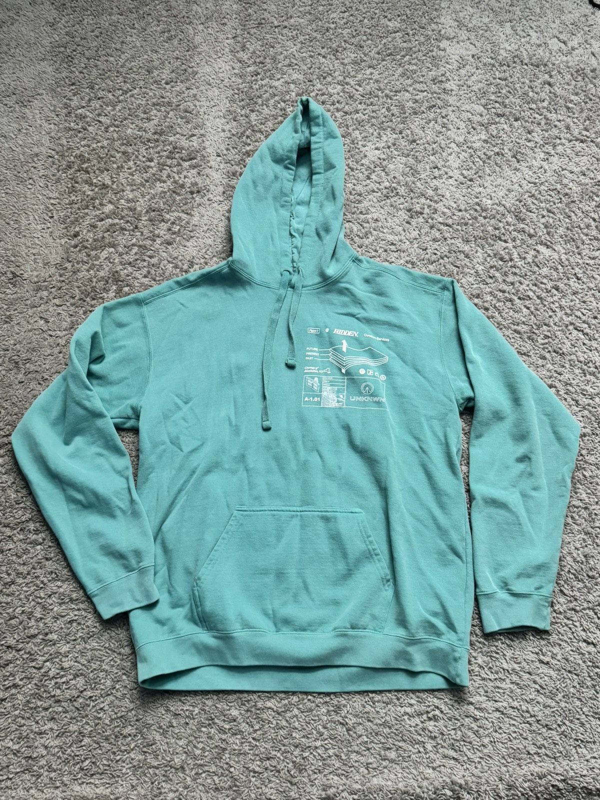 HIDDEN Size L Teal HIDDEN x UNKWN Hoodie collab Size US L / EU 52-54 / 3 - 1 Thumbnail